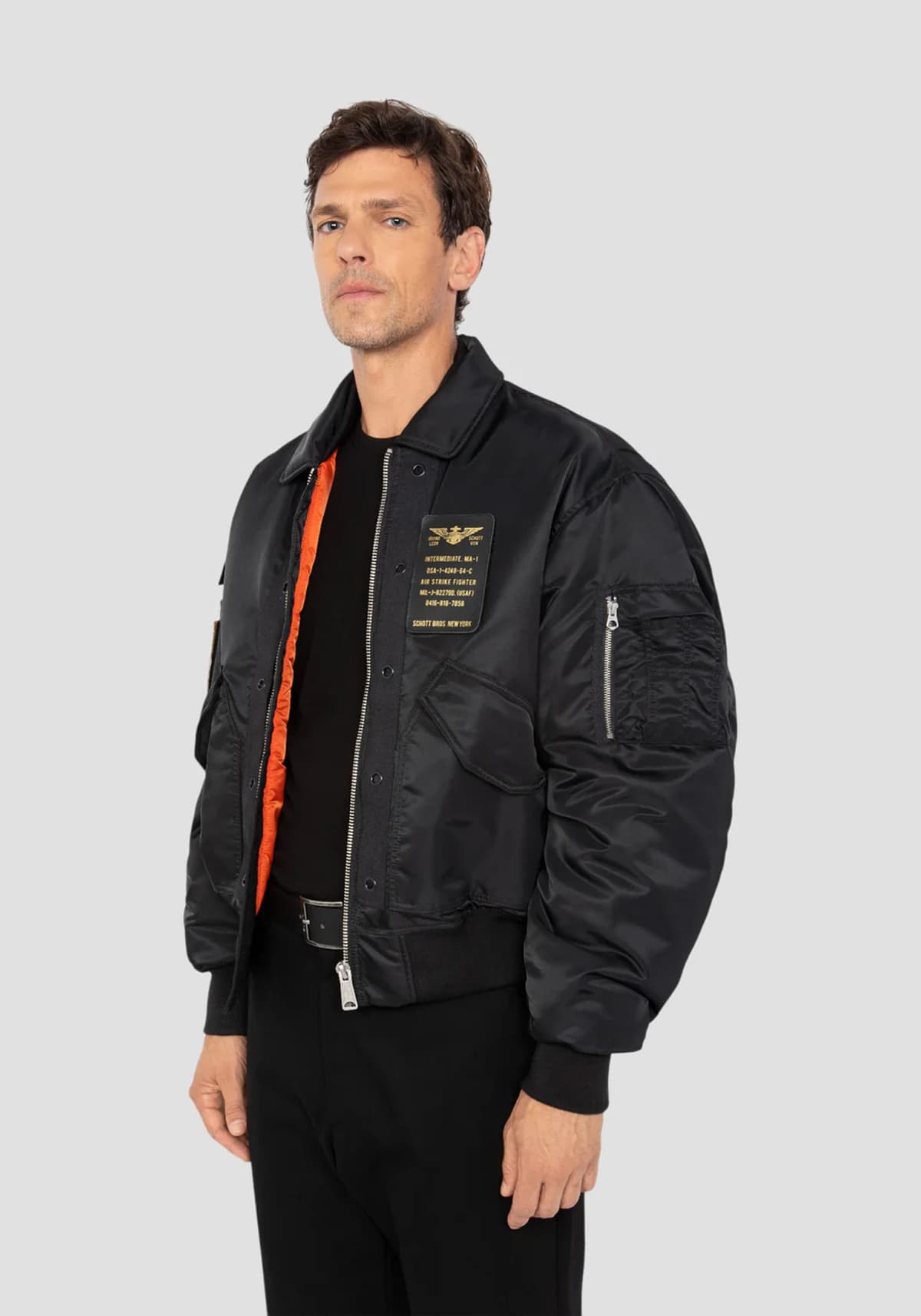 Men's Bomber Jackets Schott N.Y.C. Black