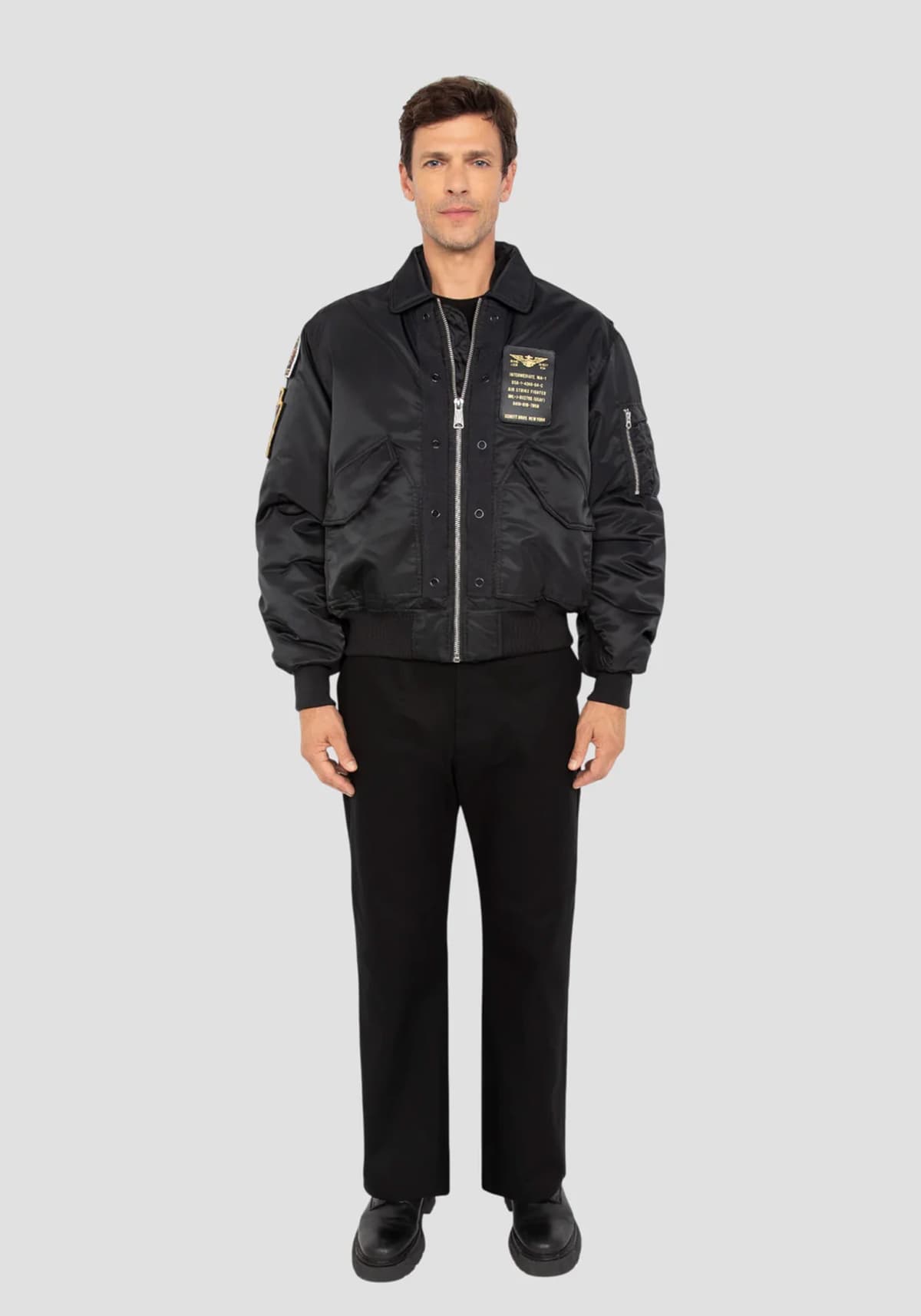 Men's Bomber Jackets Schott N.Y.C. Black