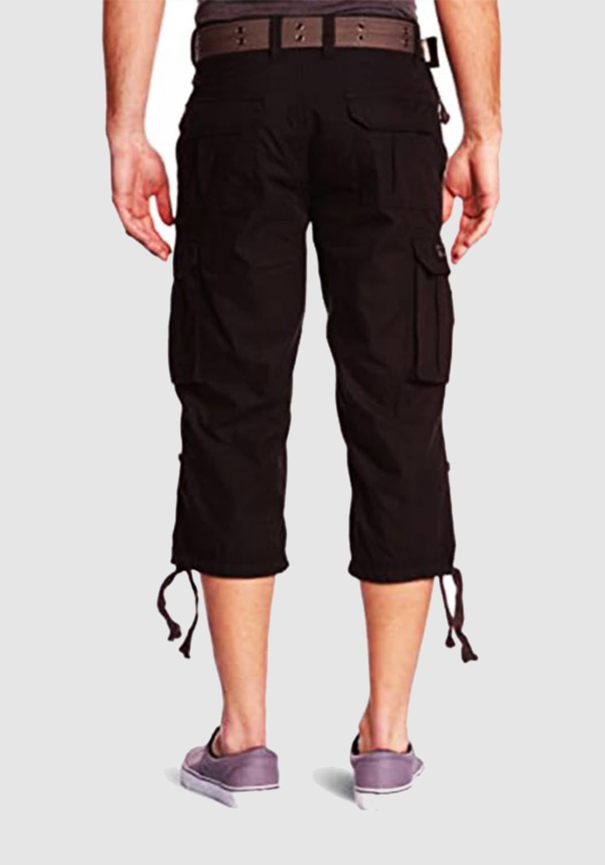 Men's Cargo Shorts Schott N.Y.C. Black