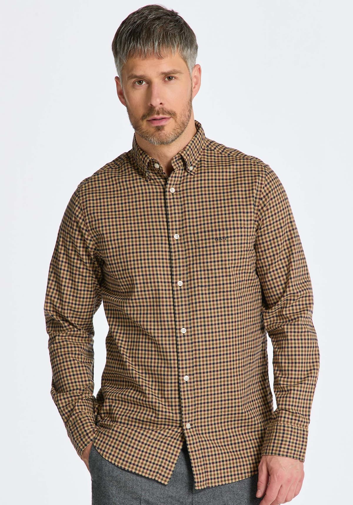 Men's Shirts Gant Beige