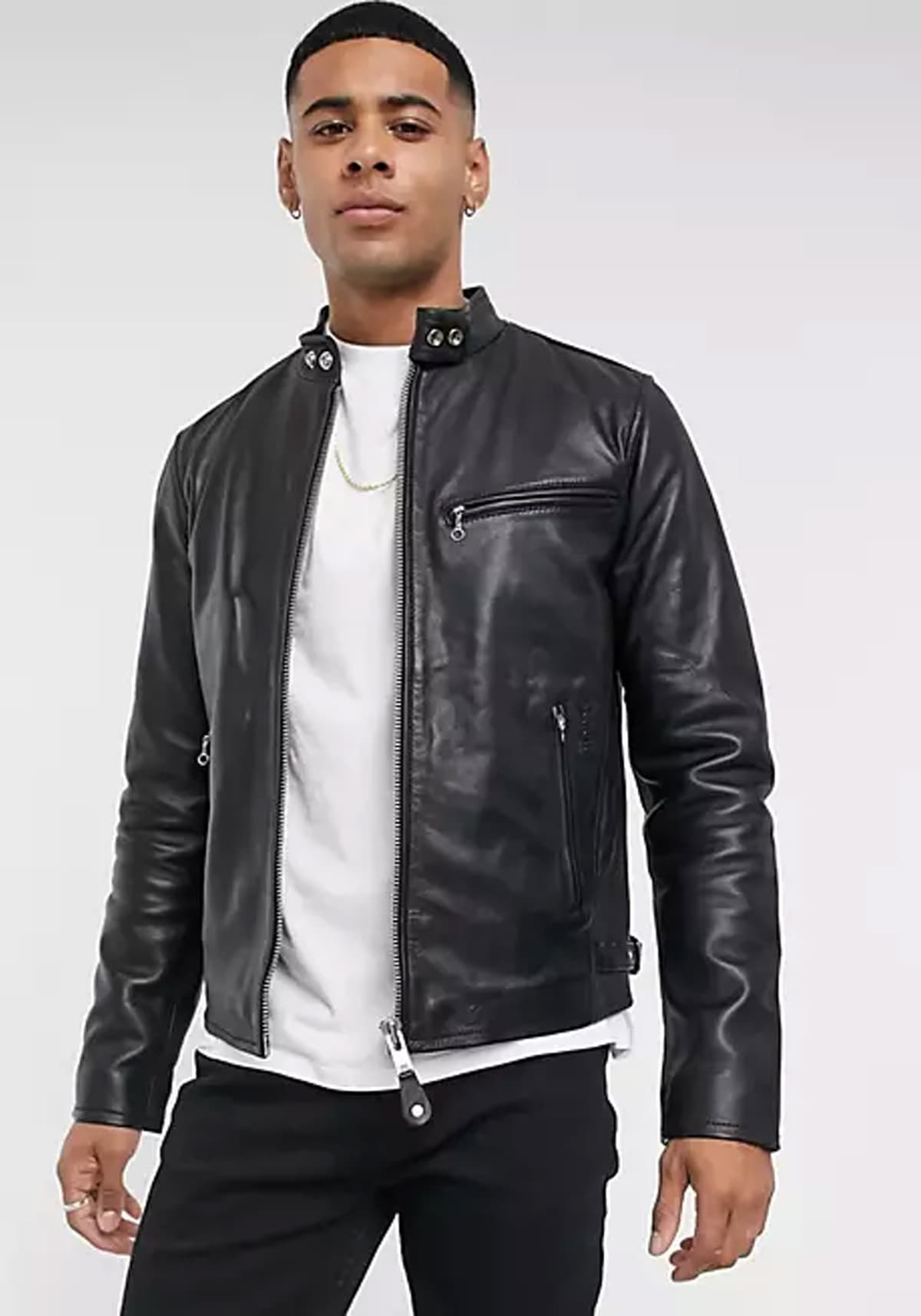Men's Leather Jackets Schott N.Y.C. Black