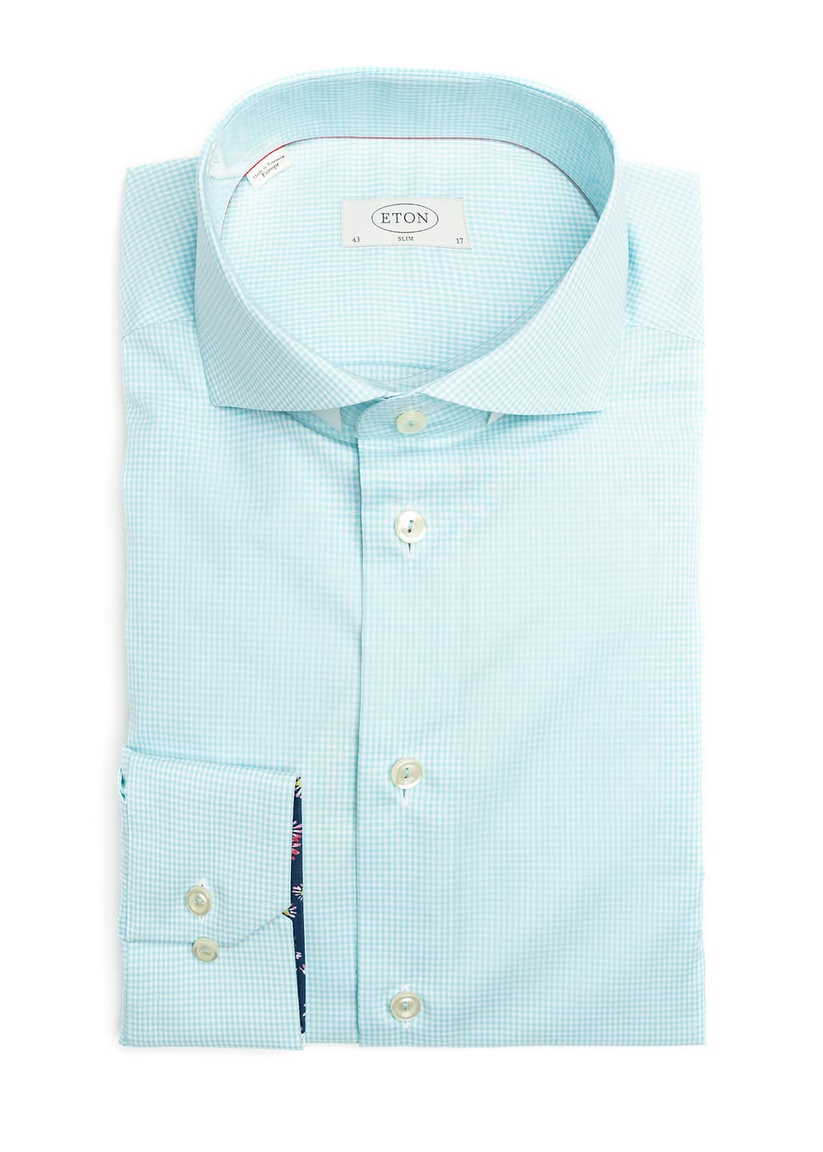 Eton Πουκάμισο σε Slim γραμμή - 2200794686 542 Blue Check