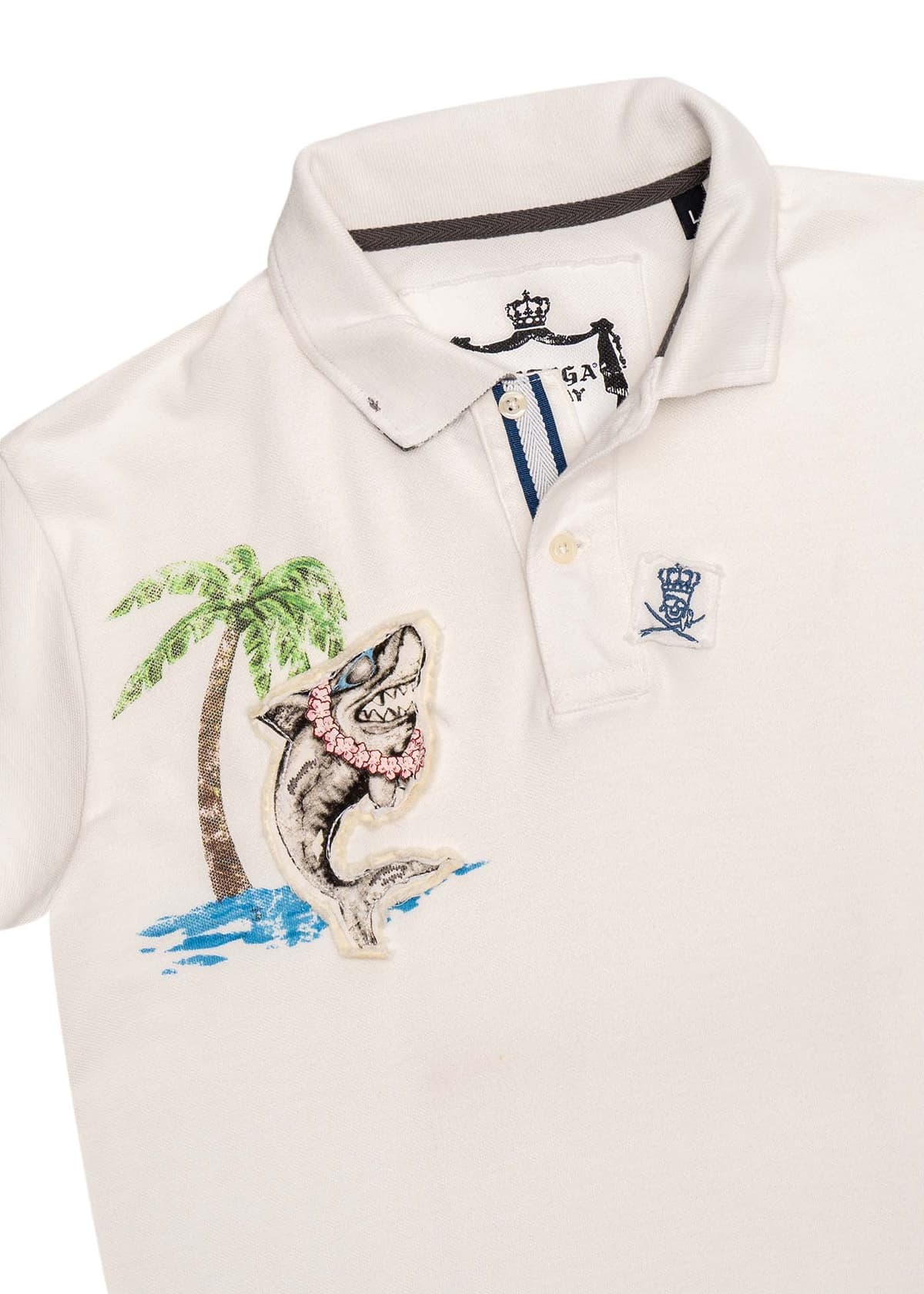 Men's Polo Shirts La Tortuga White