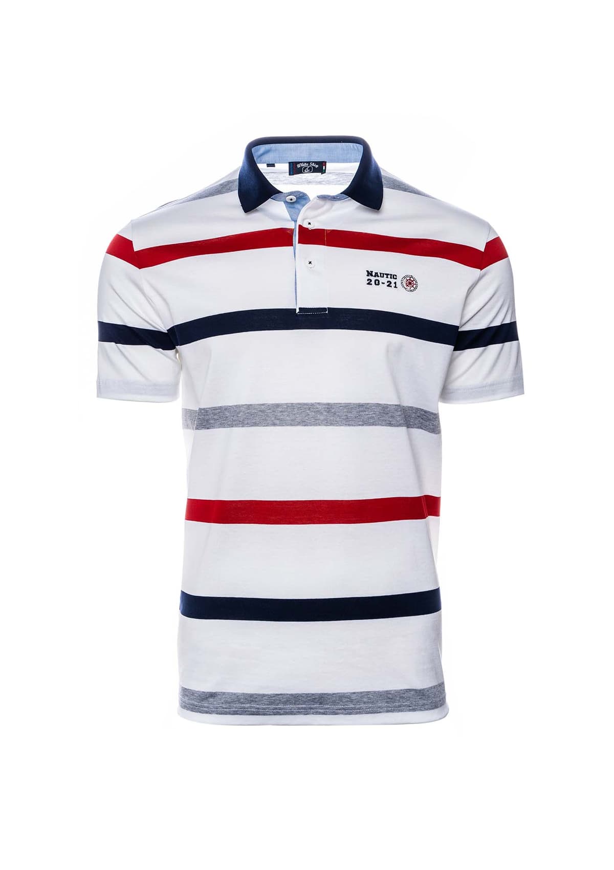 Men's Polo Shirts White Ship White