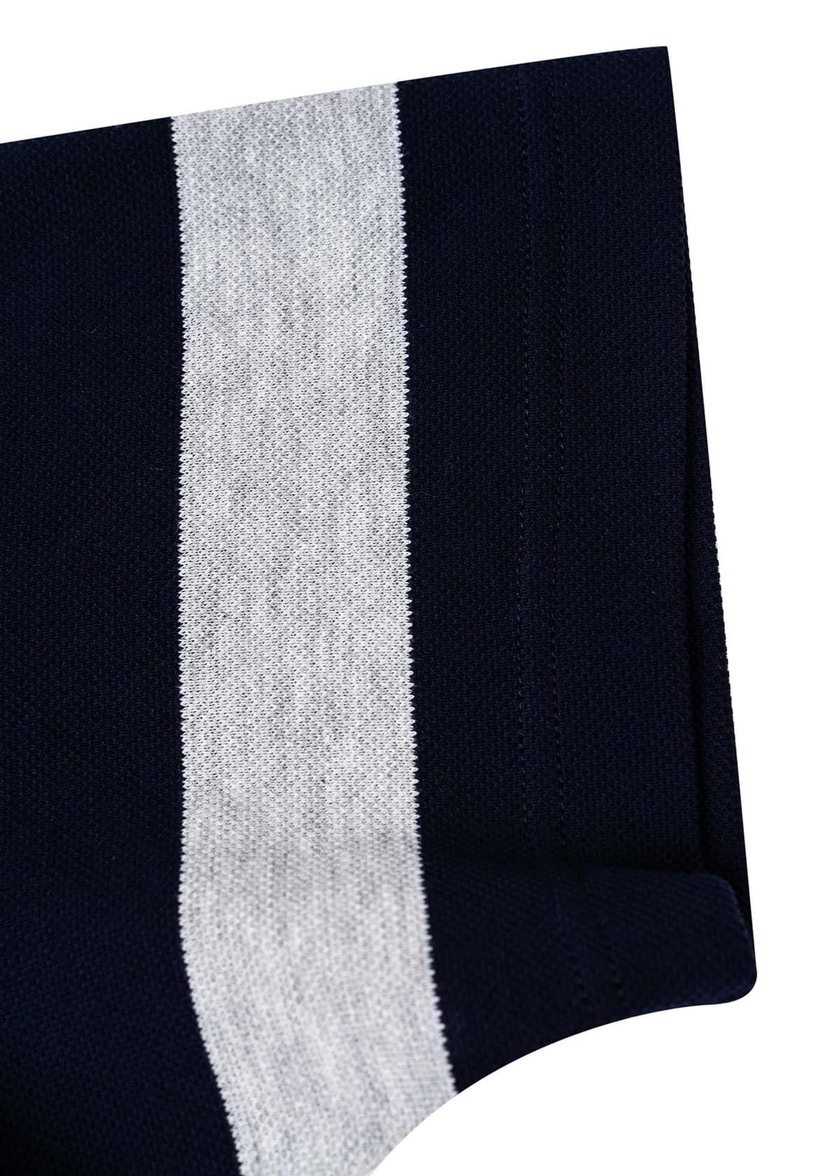 Men's Polo Shirts White Ship Blue