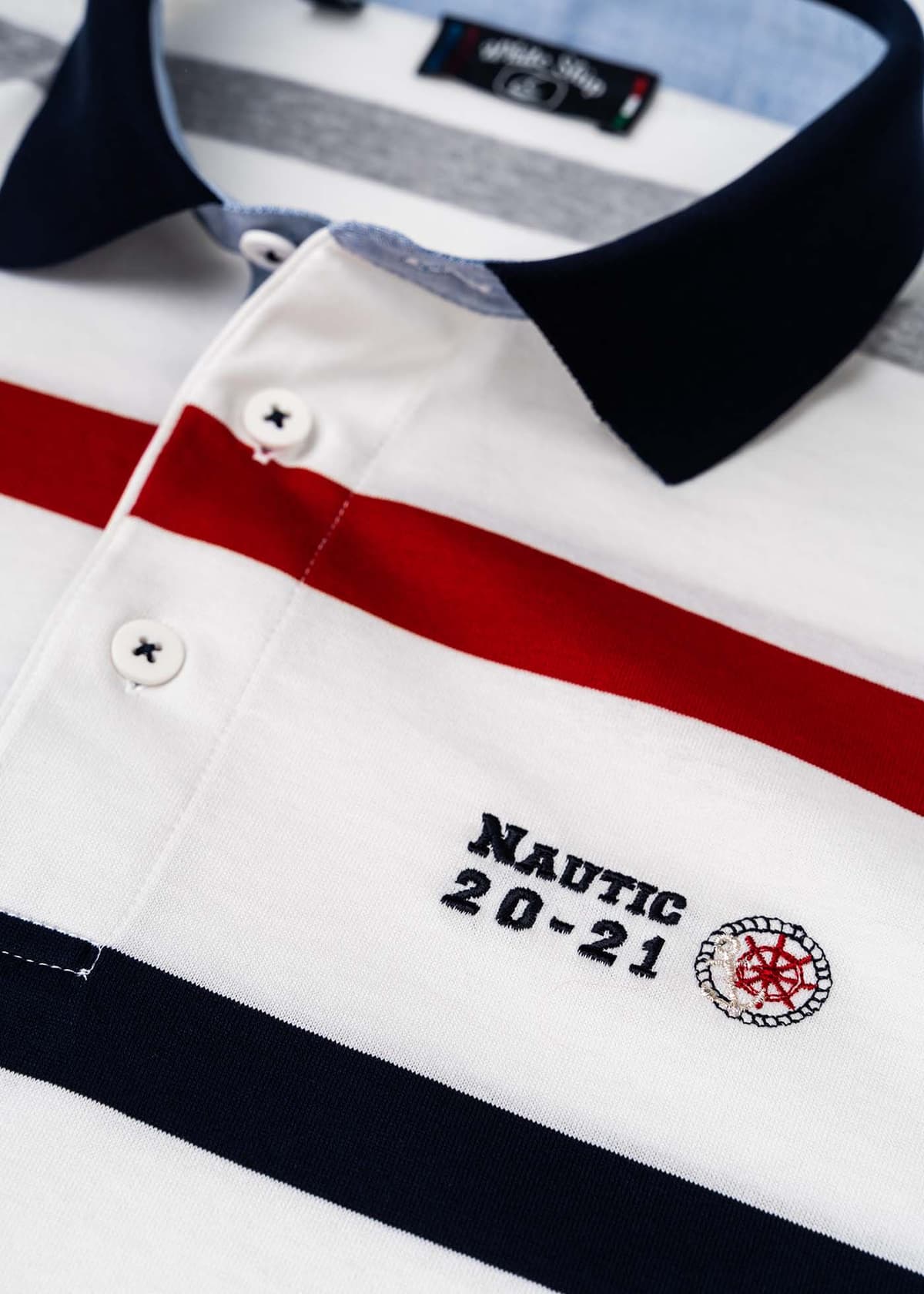 Men's Polo Shirts White Ship White