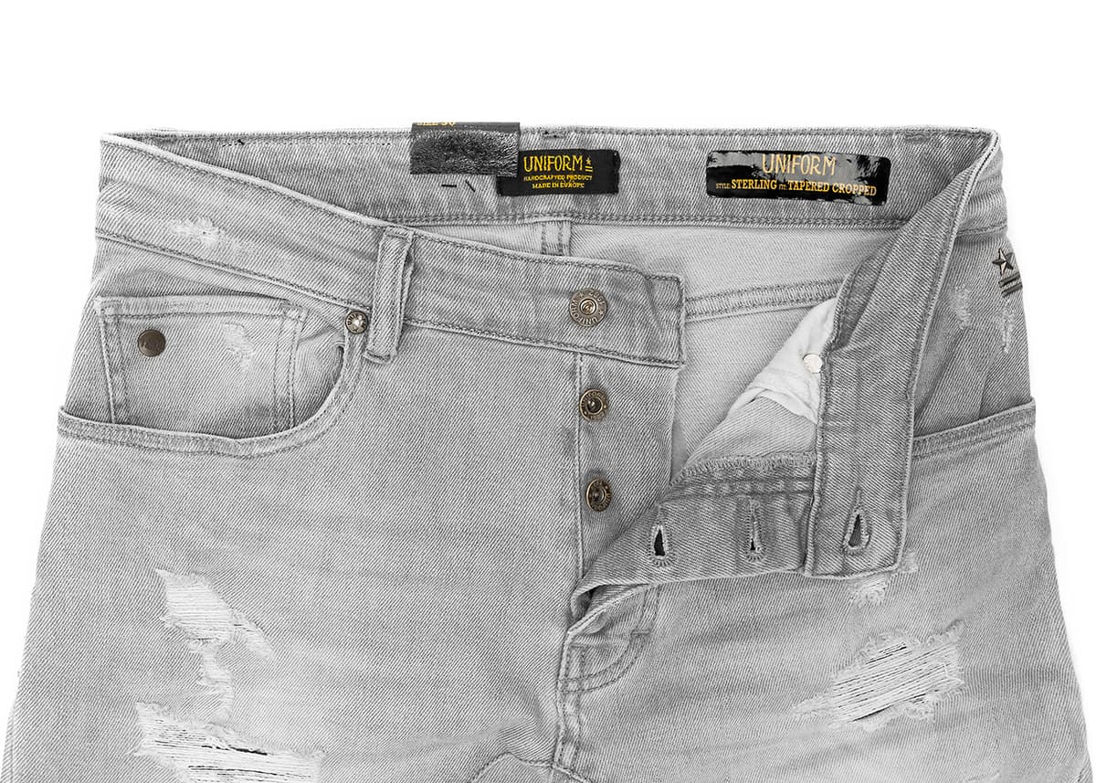 Men's Jeans Uniform Gray