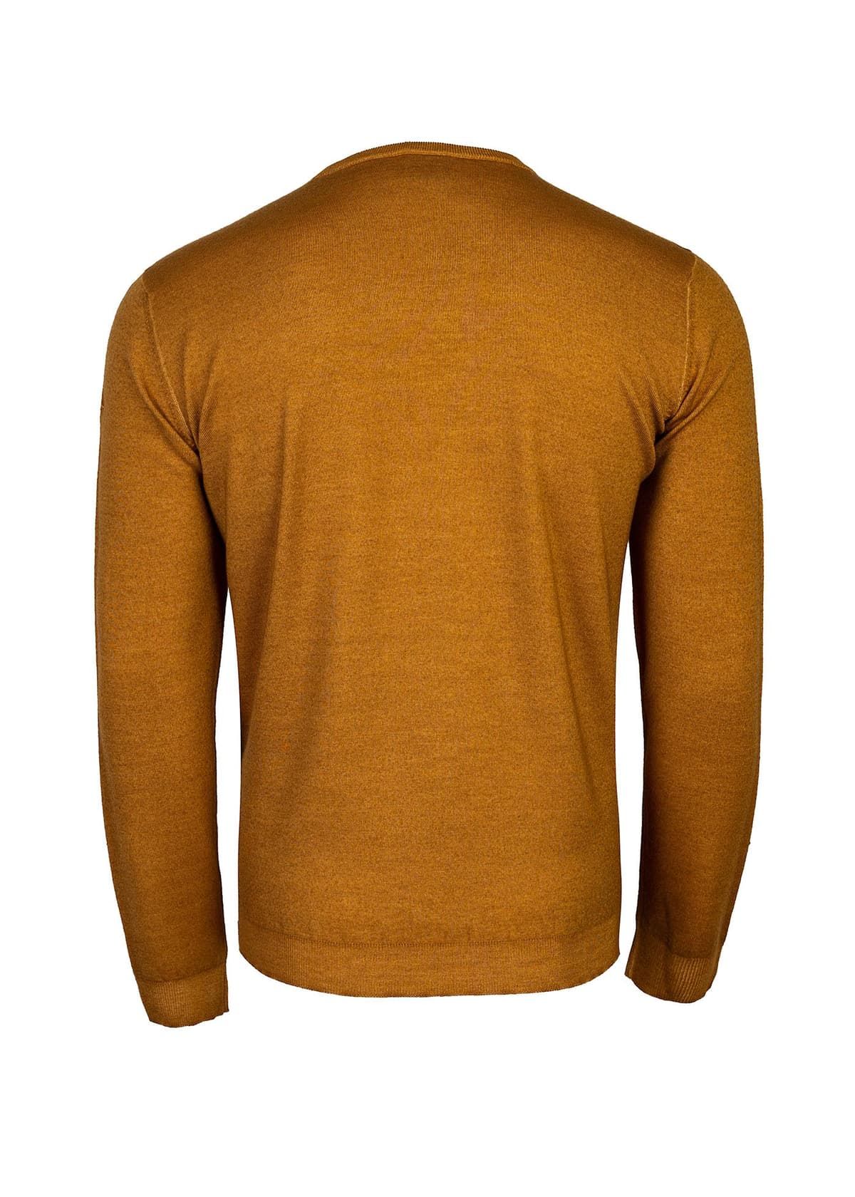 Πλεκτό Pullover με O-Neck λαιμόκοψη - Mustard 136