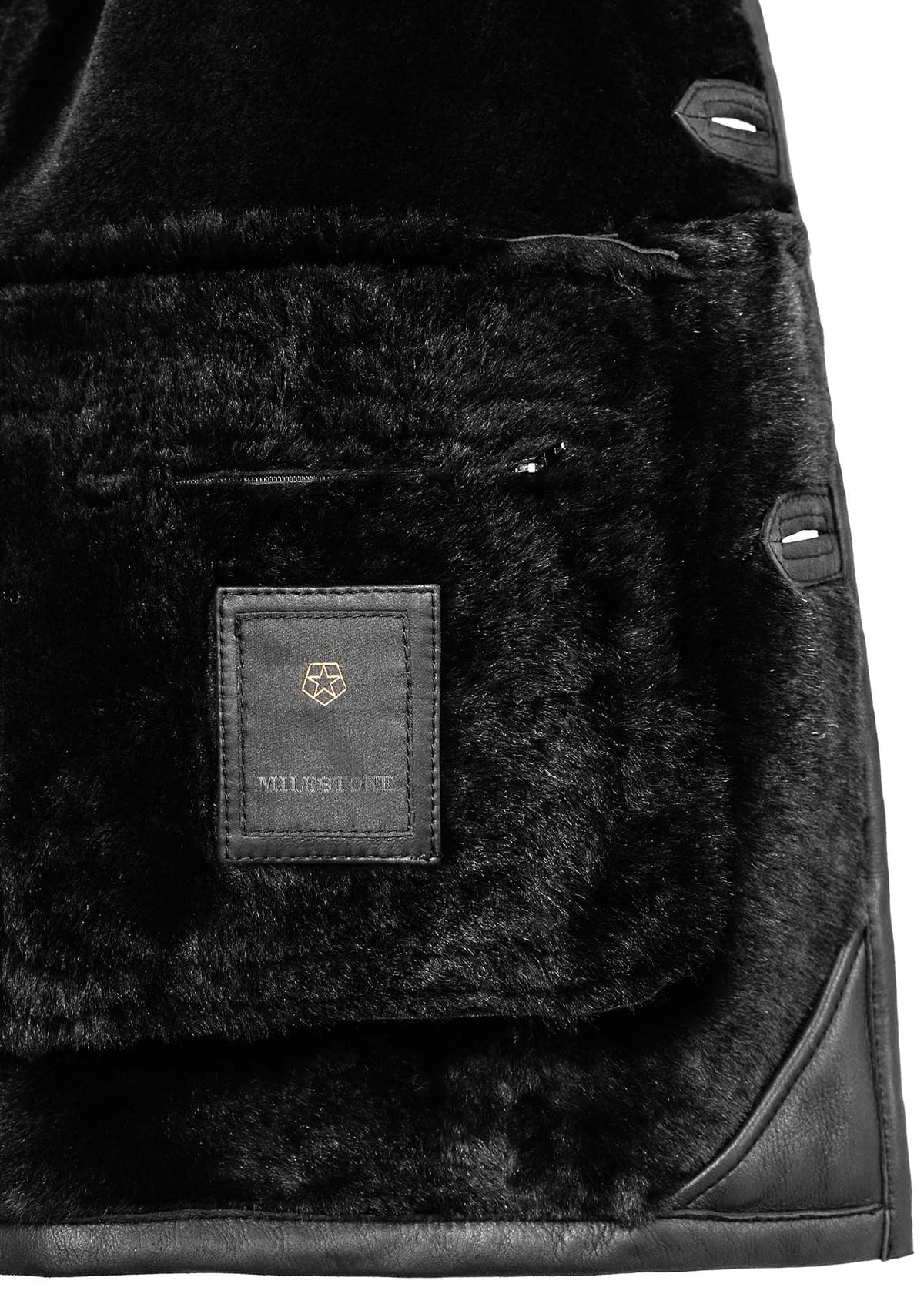 Men's Leather Jackets Milestone Black