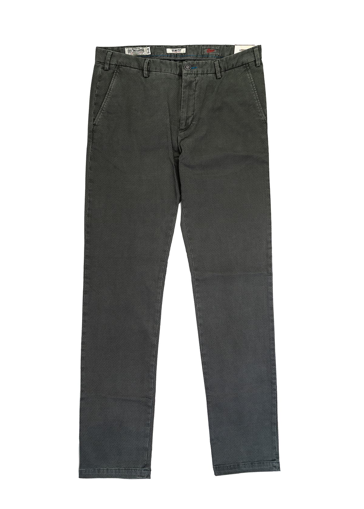 Ανδρικό 5 τσέπο Παντελόνι σε στενή γραμμή - Grey