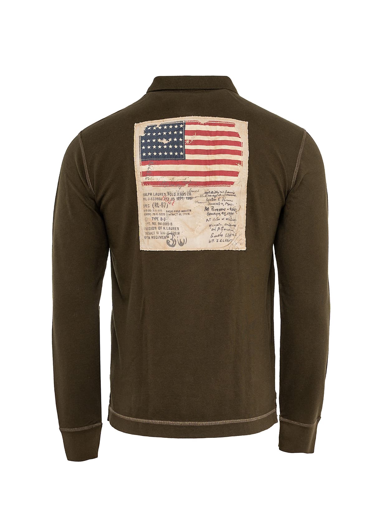 Ανδρική Terrnece Solid Pique Polo μπλούζα σε Custom γραμμή - 0437446 Hunter Olive