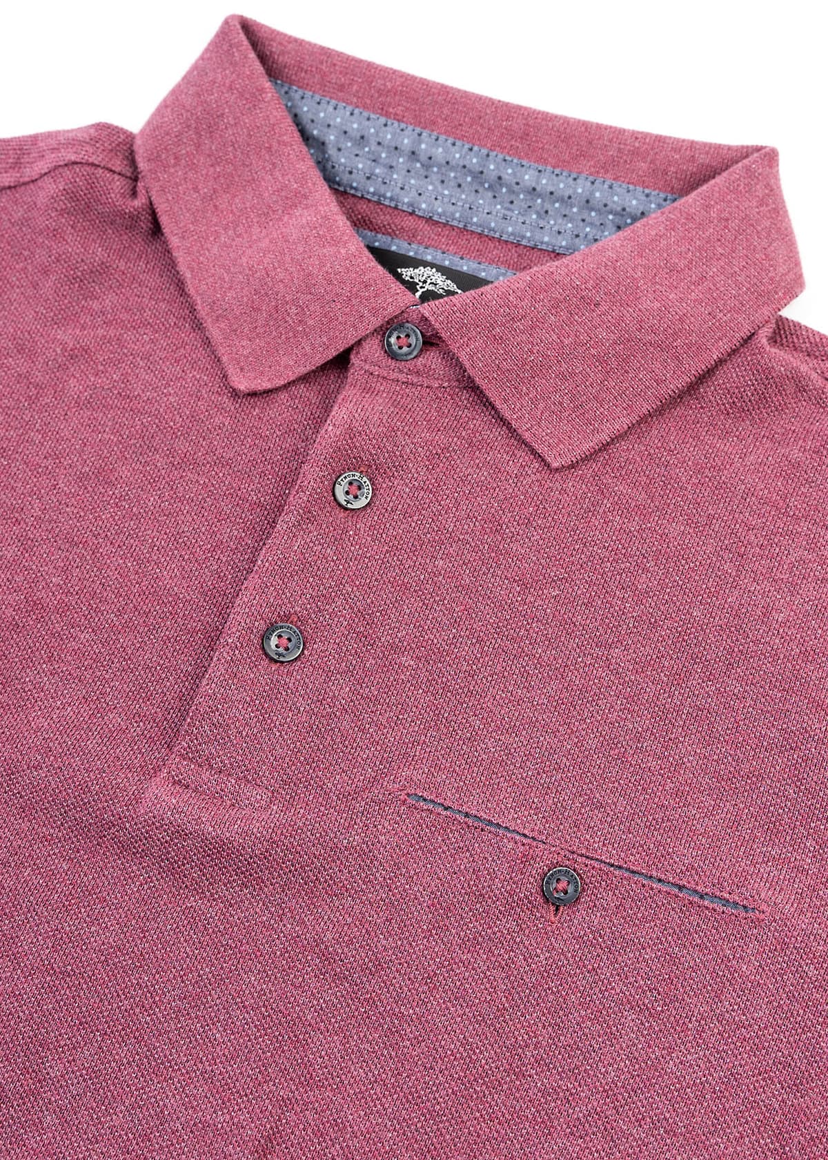 Ανδρική Polo μπλούζα σε Regular γραμμή - 1219 1702 455 Purlpe