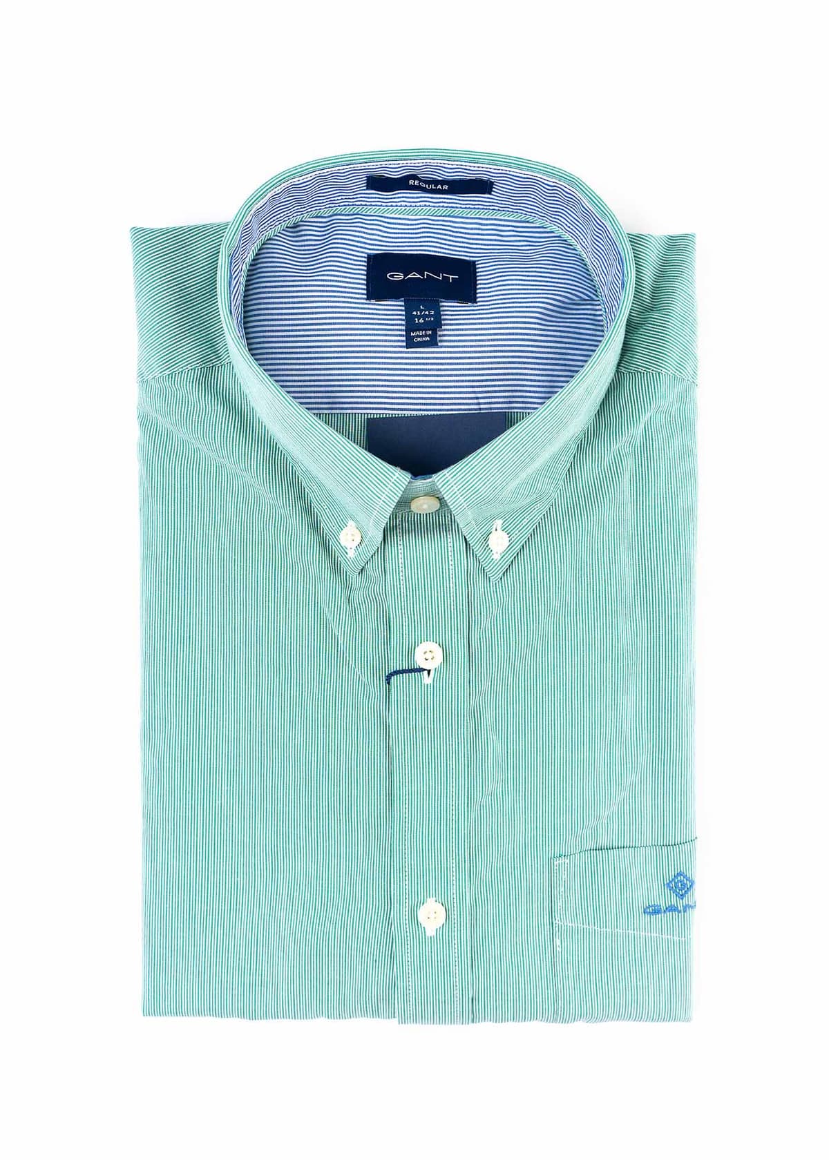 Men's Shirts Gant Green