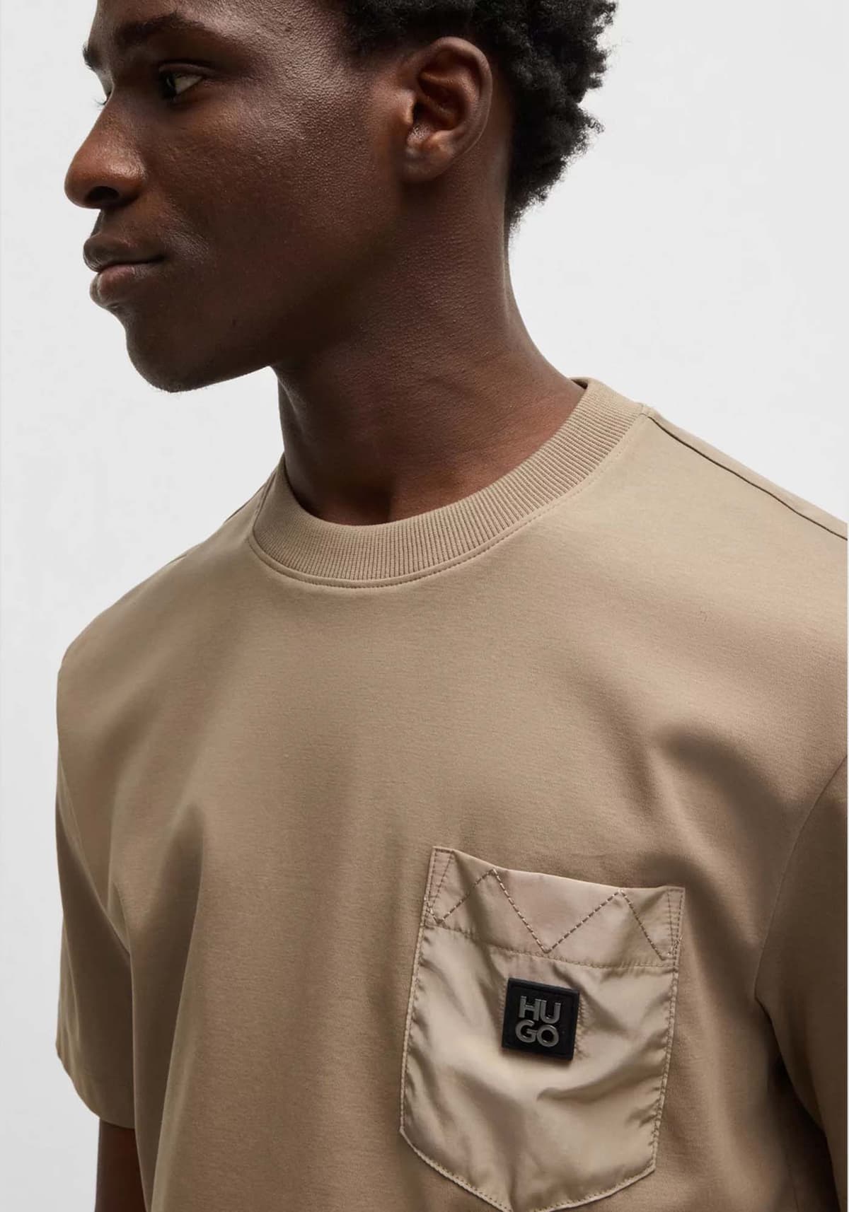 Men's T-Shirts Hugo Brown