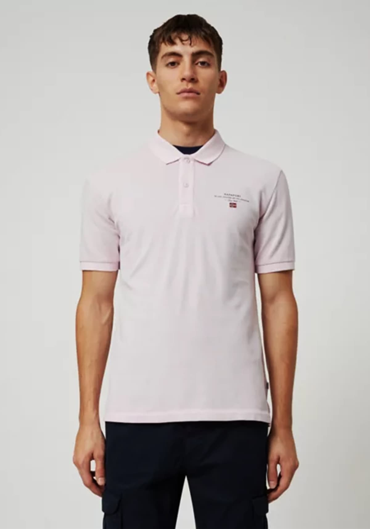 Men's Polo Shirts Napapijri Pink