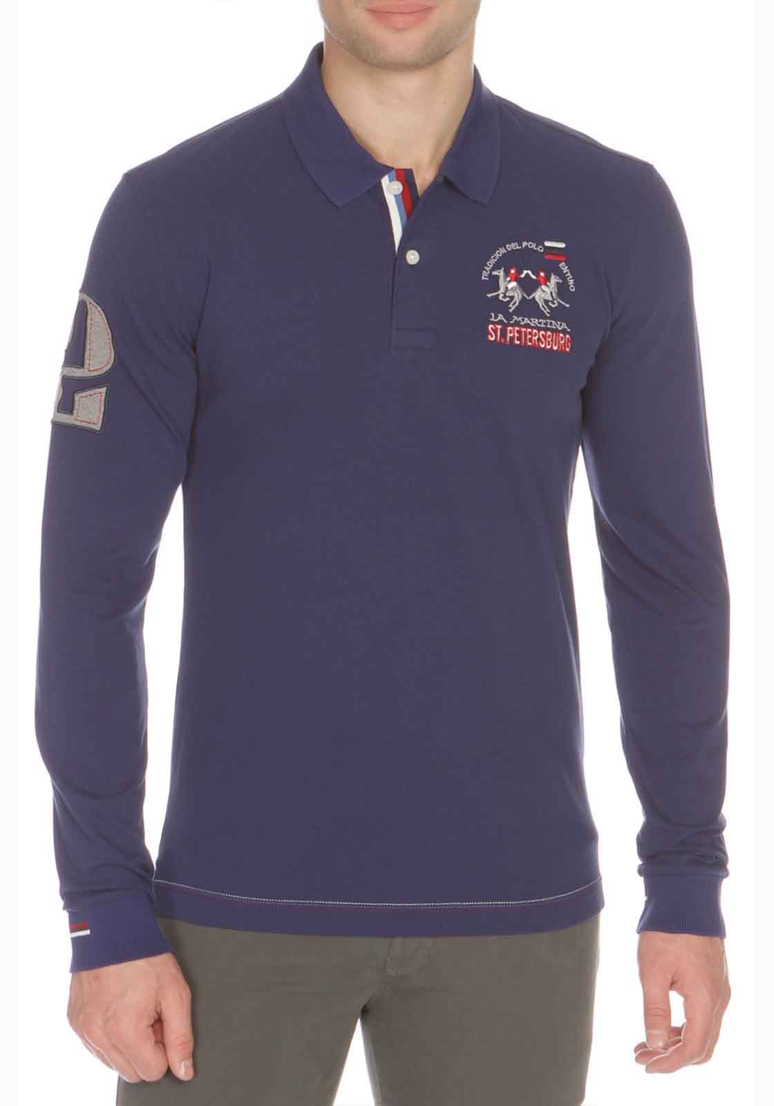 Men's Polo Shirts La Martina Blue