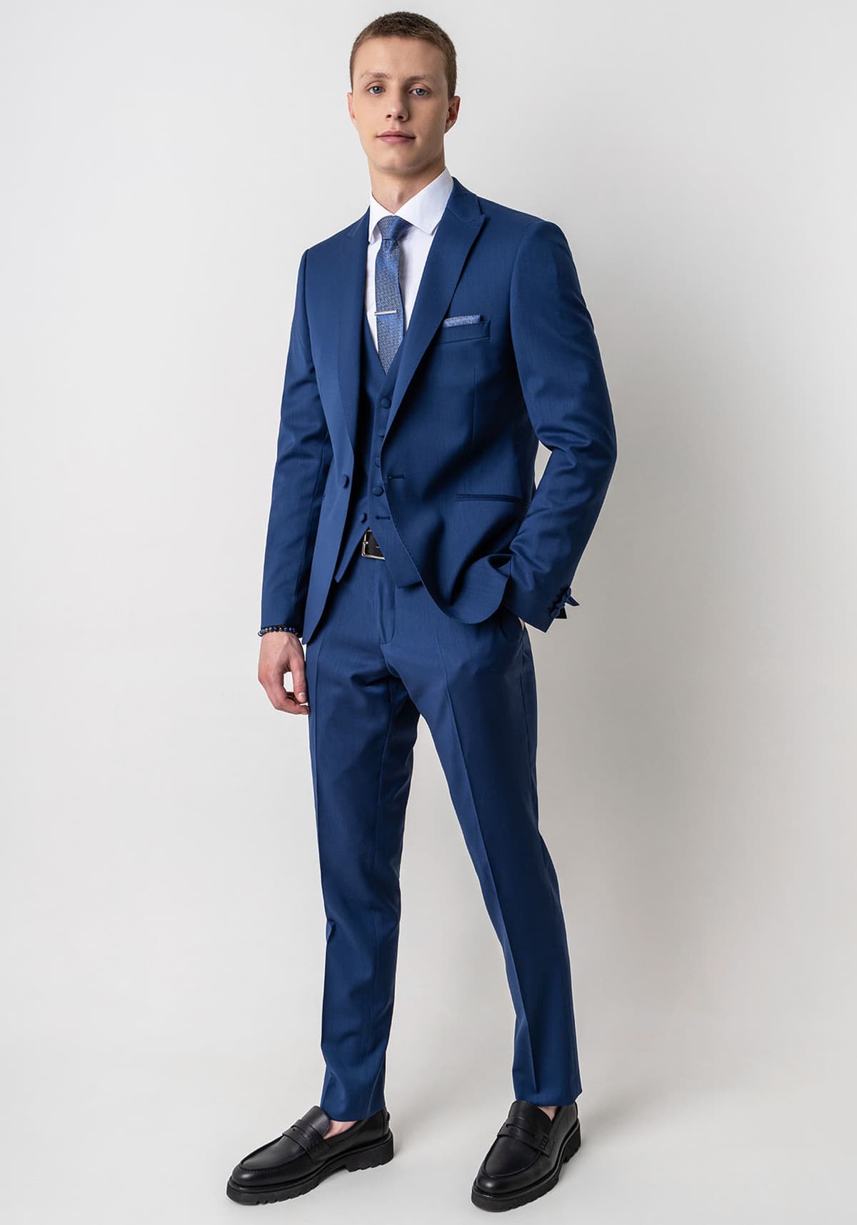 Men's Suits Fragosto Blue