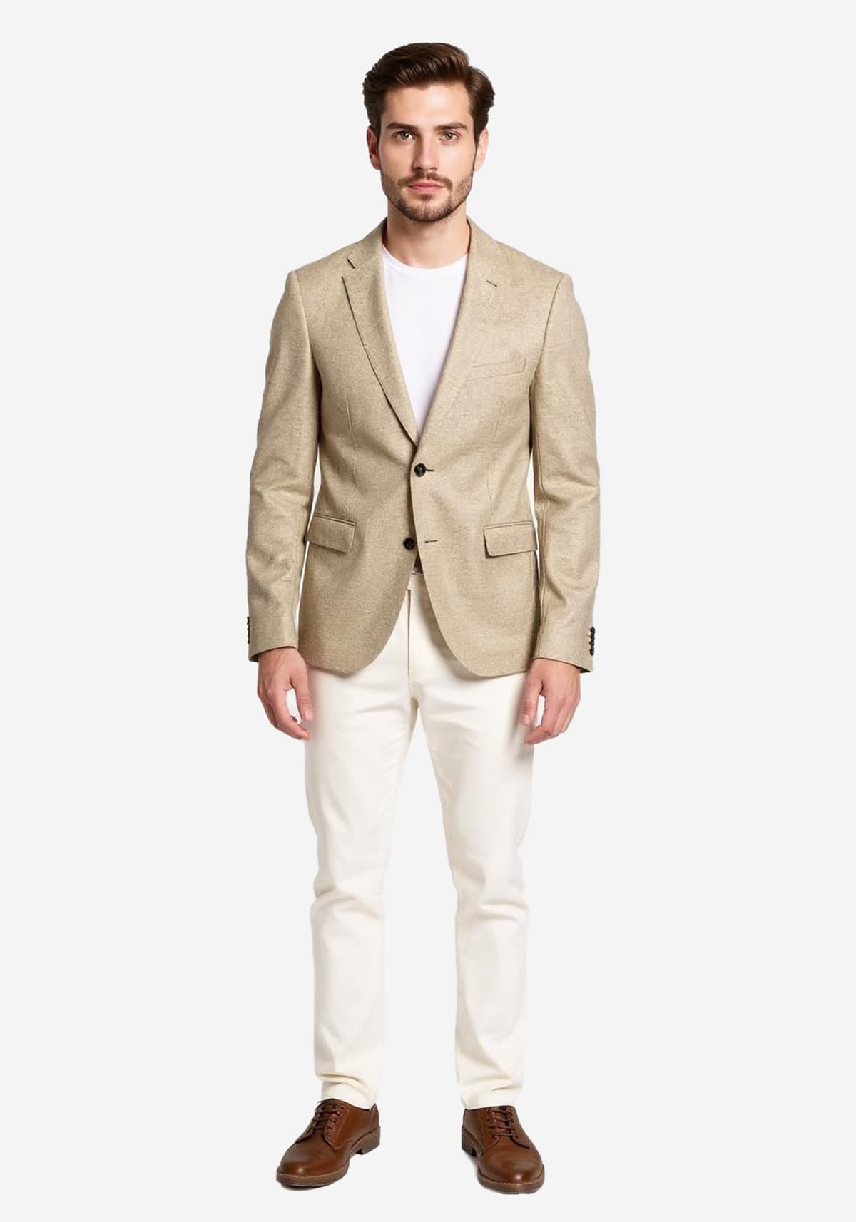 Men's Blazers Fragosto Beige