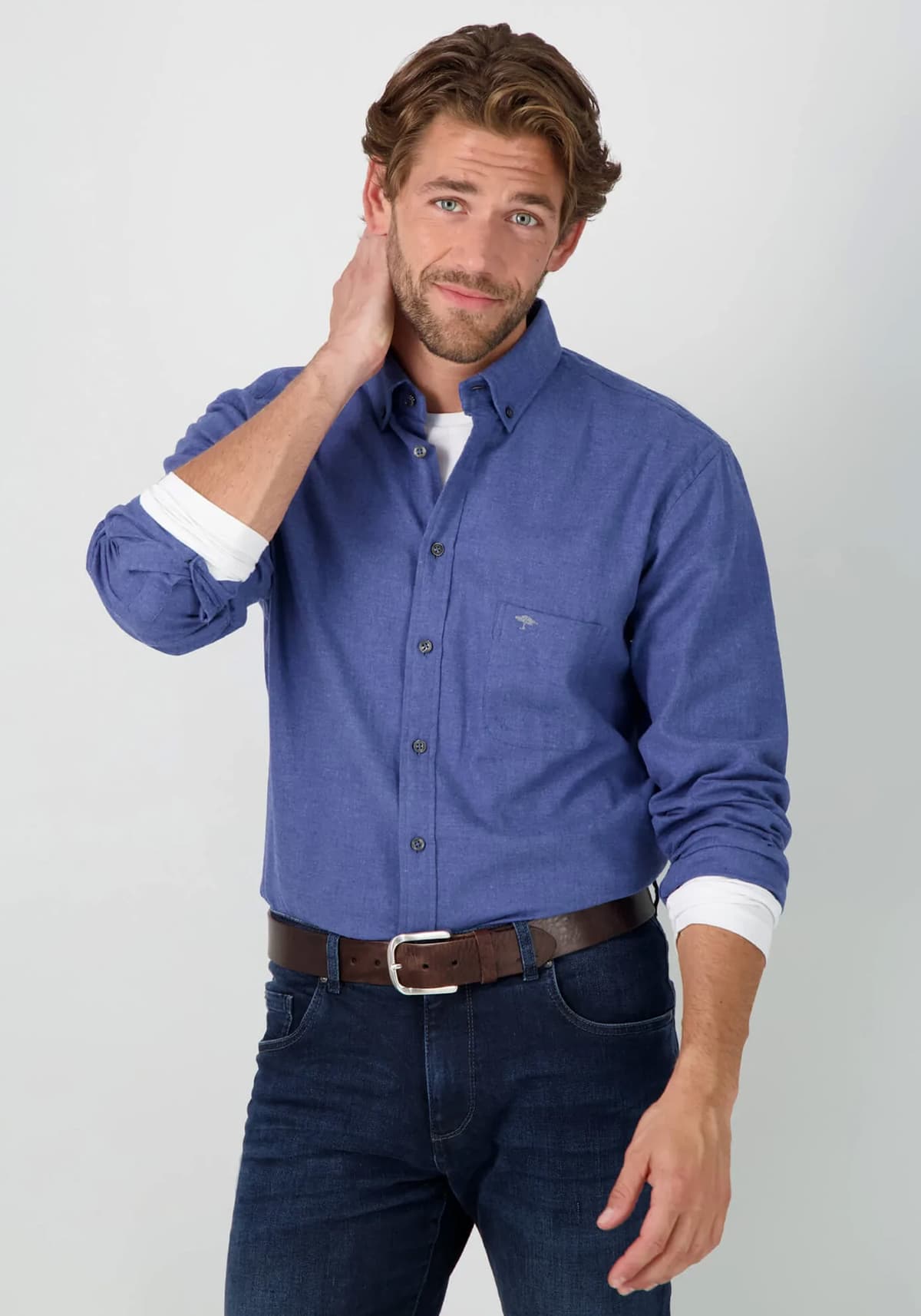 Men's Shirts Fynch Hatton Blue