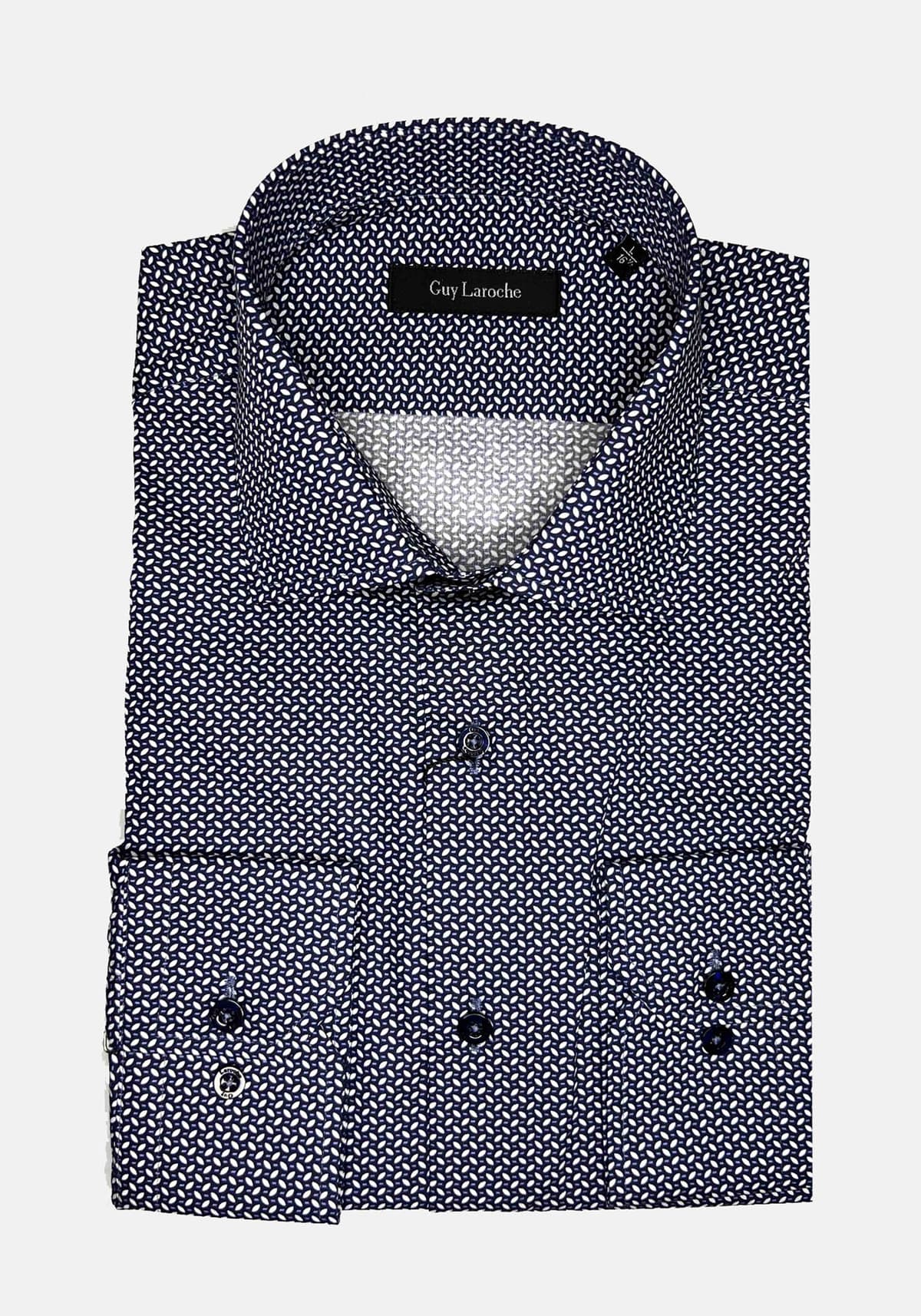 Guy Laroche Πουκάμισο της σειράς Micro - GLEW2328717 CL 6 Blue