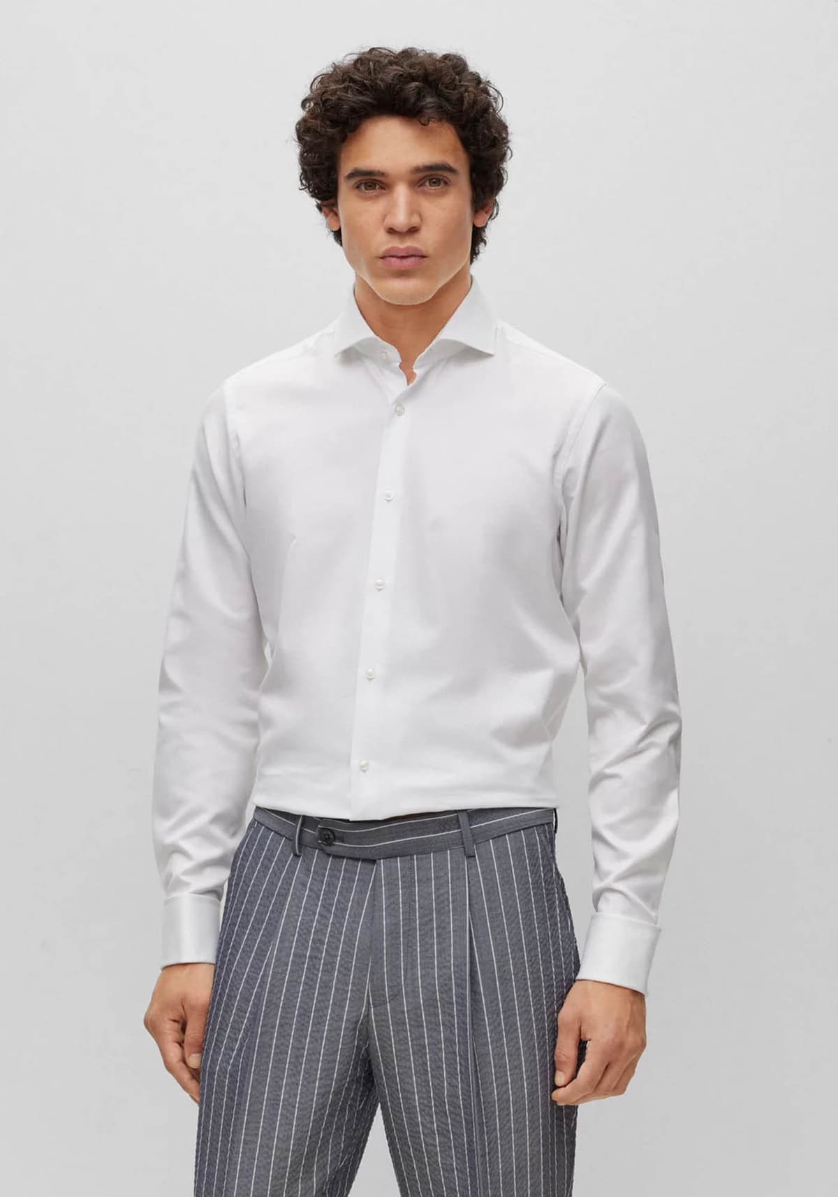 Men's Shirts Boss White