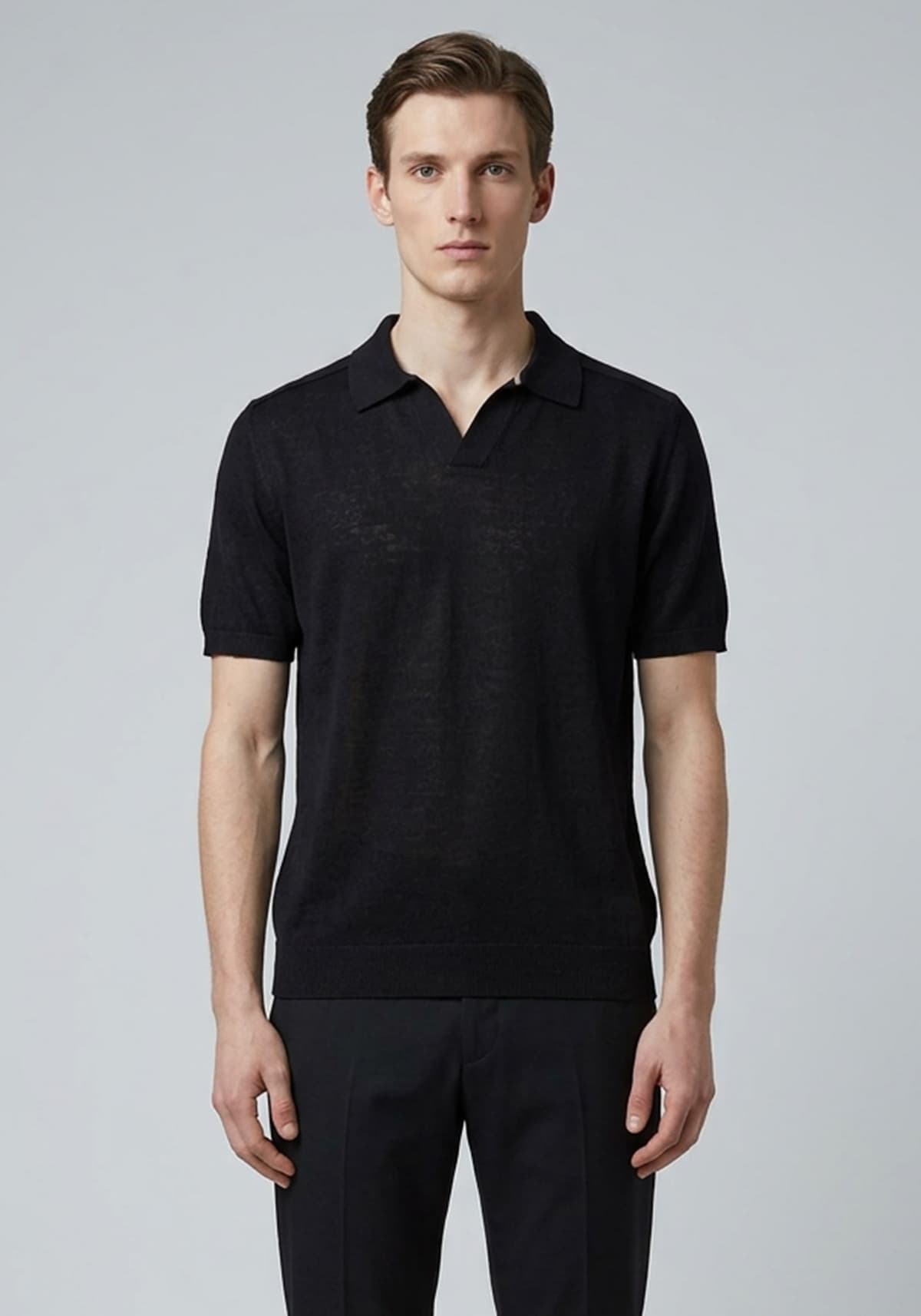 Men's Polo Shirts Hamaki-Ho Black