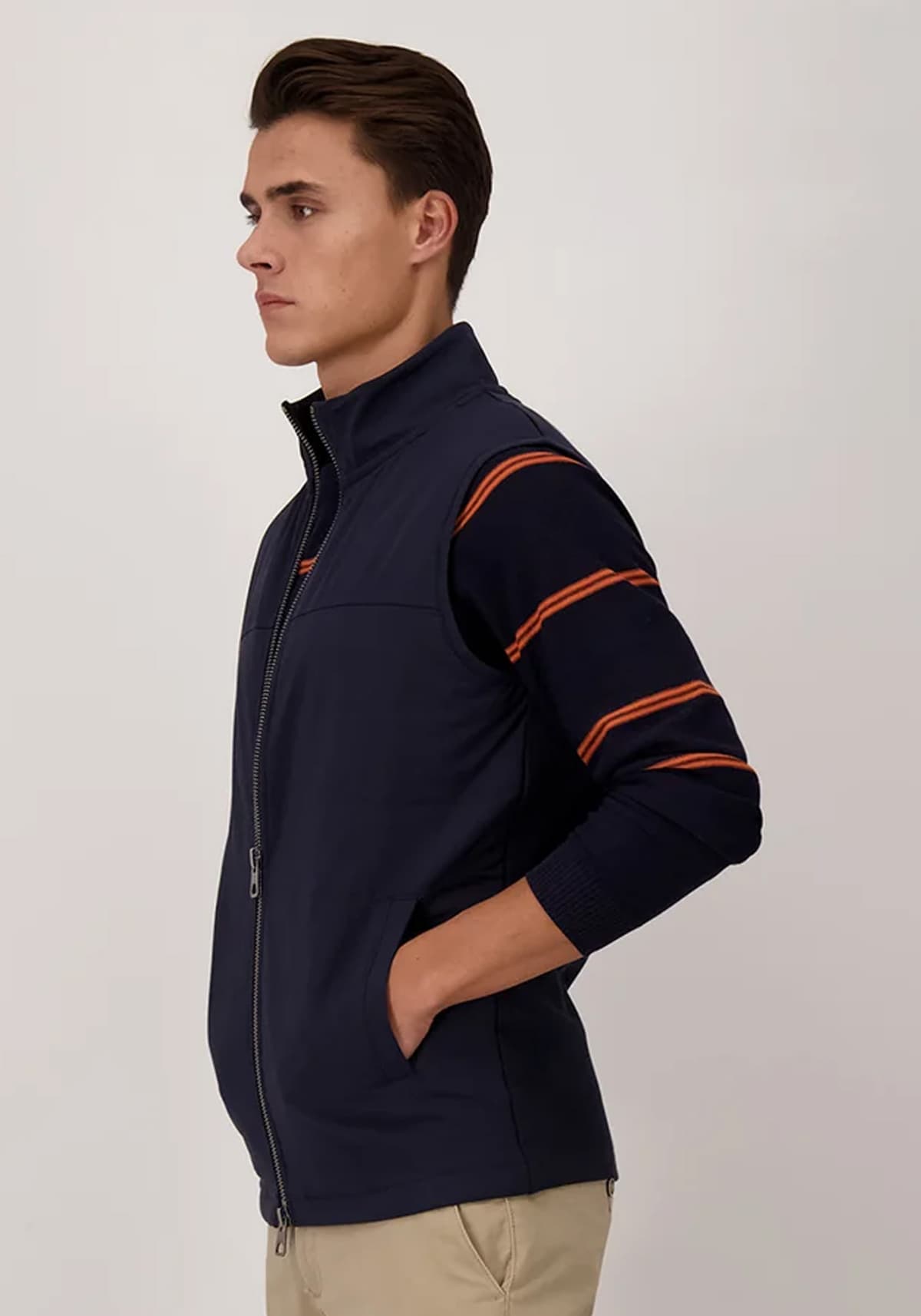Fynch Hatton Αμάνικο Jacket της σειράς Hybrid - 1302 4001 685 Navy