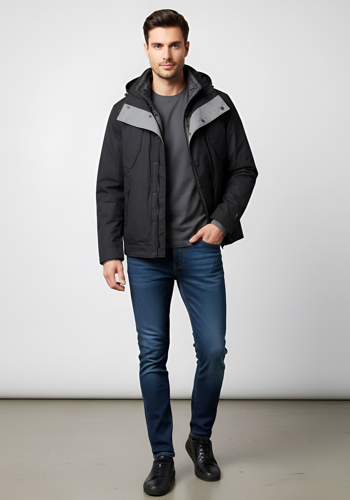 Men's Jackets Ikks Gray