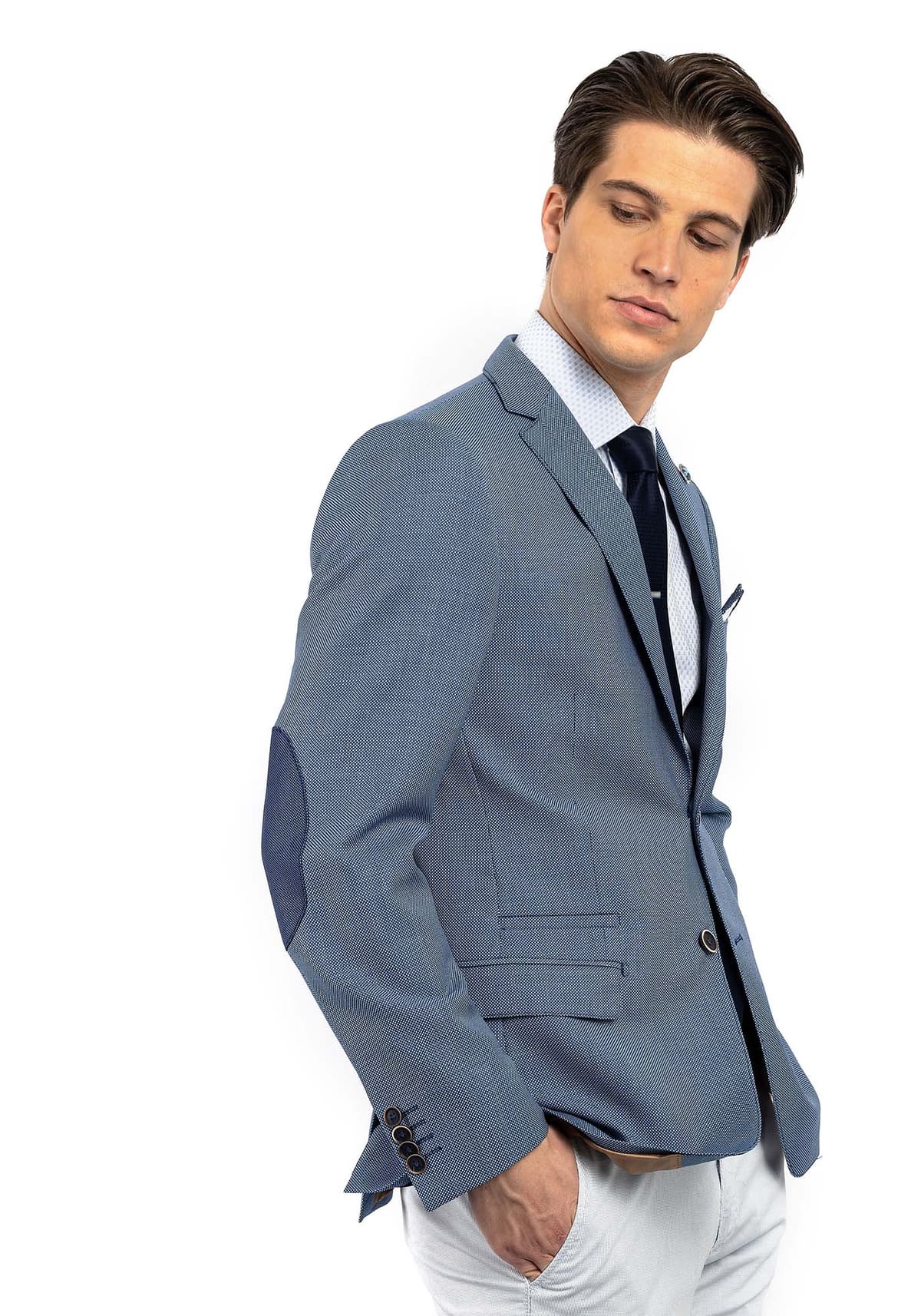 Fragosto Custom Fit Blazer - Light blue
