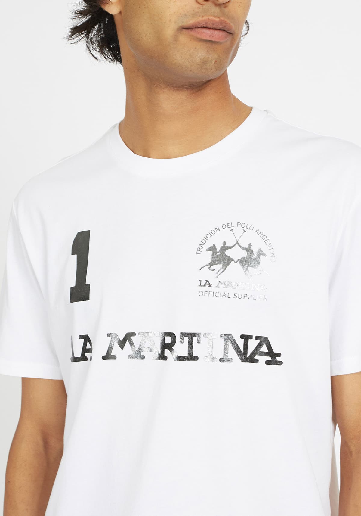 Men's T-Shirts La Martina White
