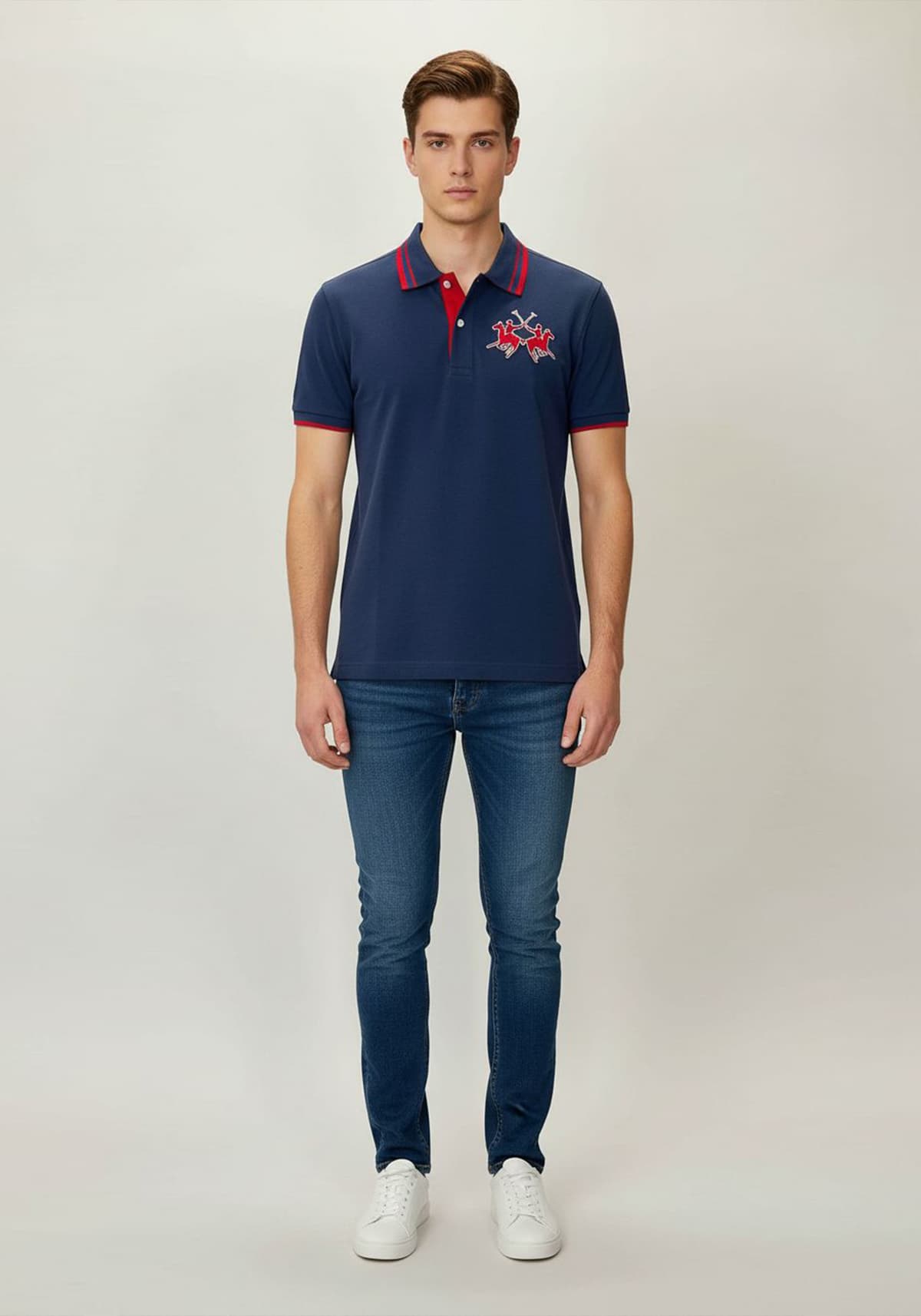 Men's Polo Shirts La Martina Blue