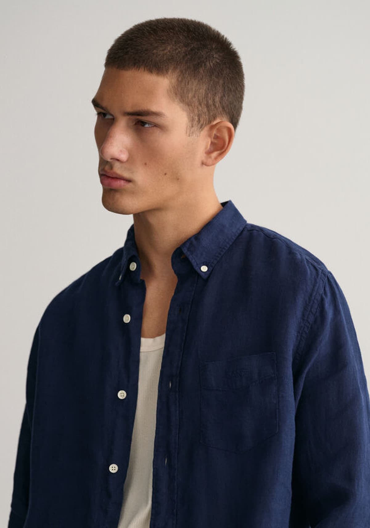 Men's Shirts Gant Blue