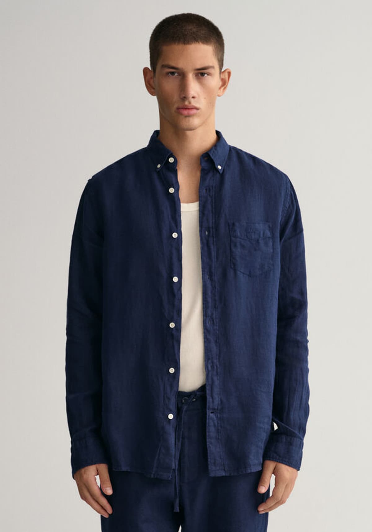 Men's Shirts Gant Blue