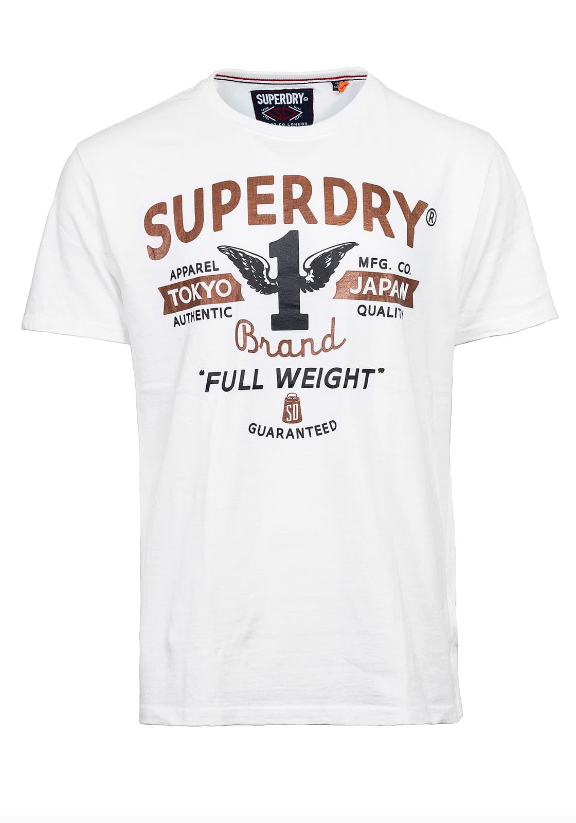 Ανδρική μπλούζα σε κανονική γραμμή Tee M10012AO1 - White