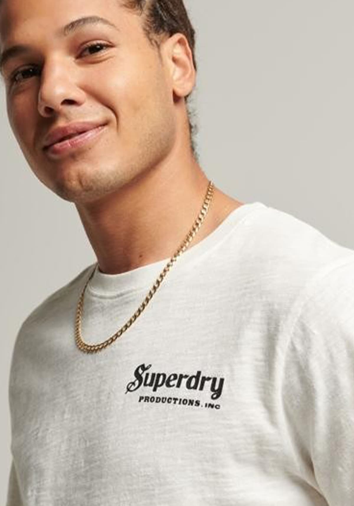 Men's T-Shirts Superdry Ecru