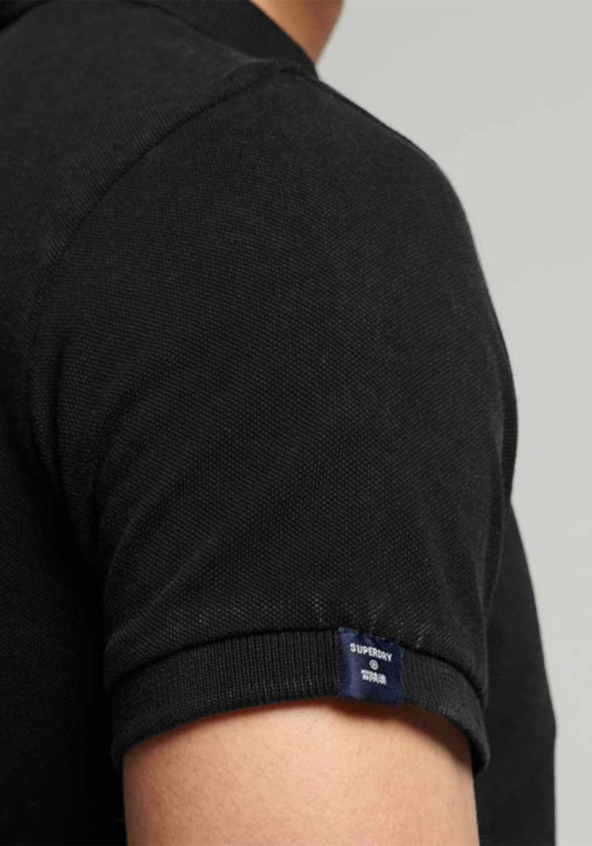 Men's Polo Shirts Superdry Black