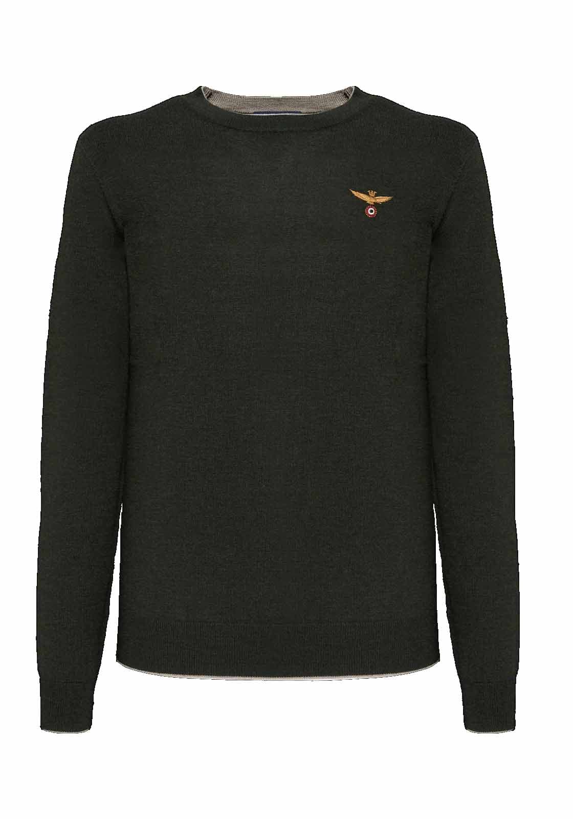 Men's Sweaters Aeronautica Militare Green