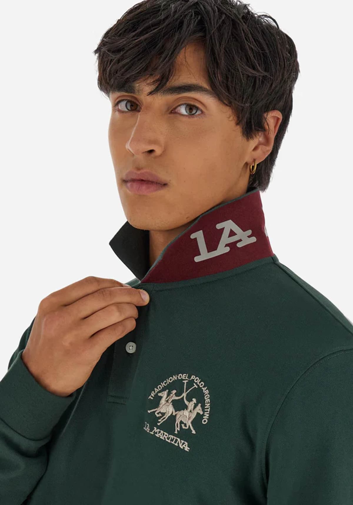 Men's Polo Shirts La Martina Green