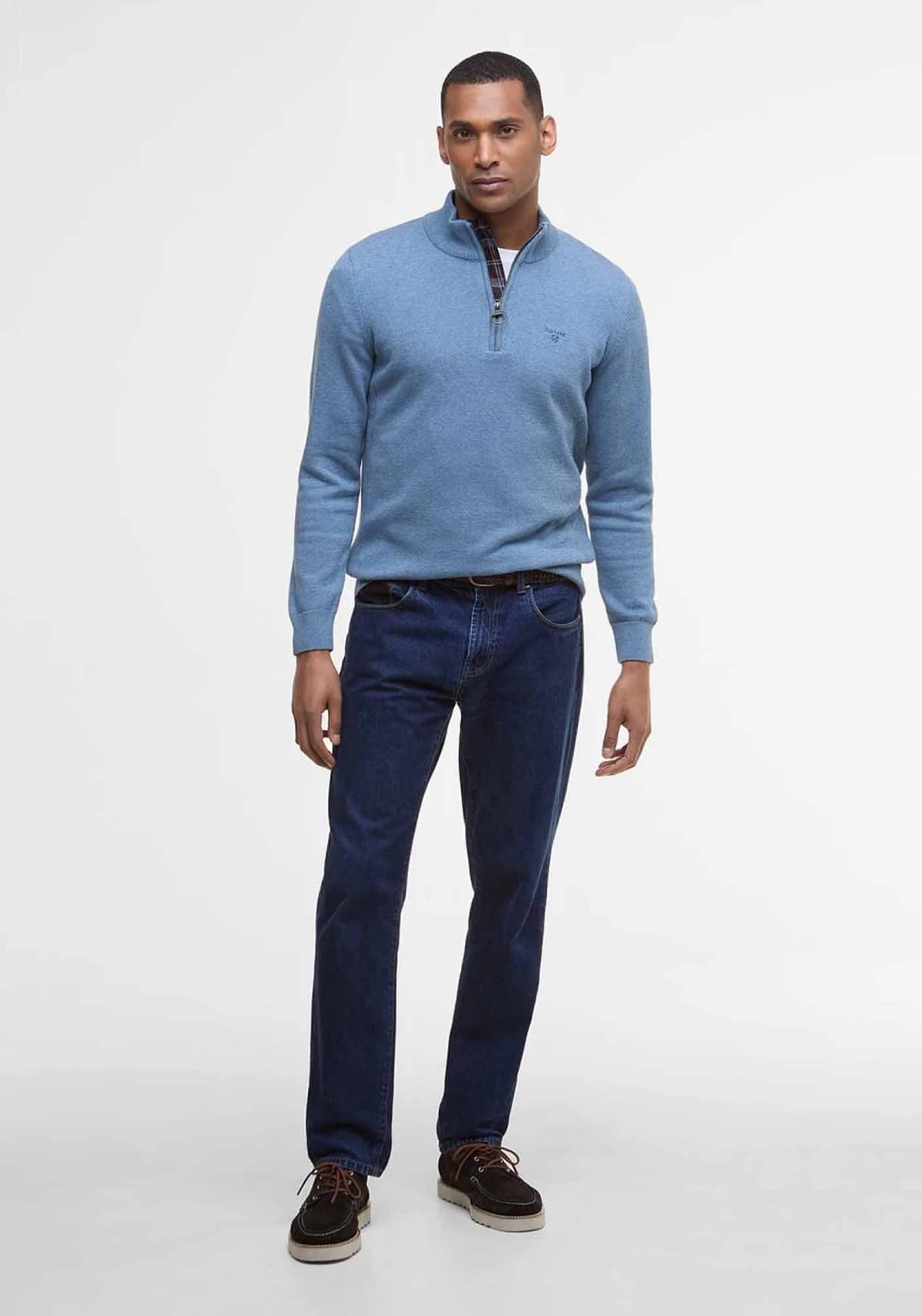 Men's Knitwear Barbour Blue