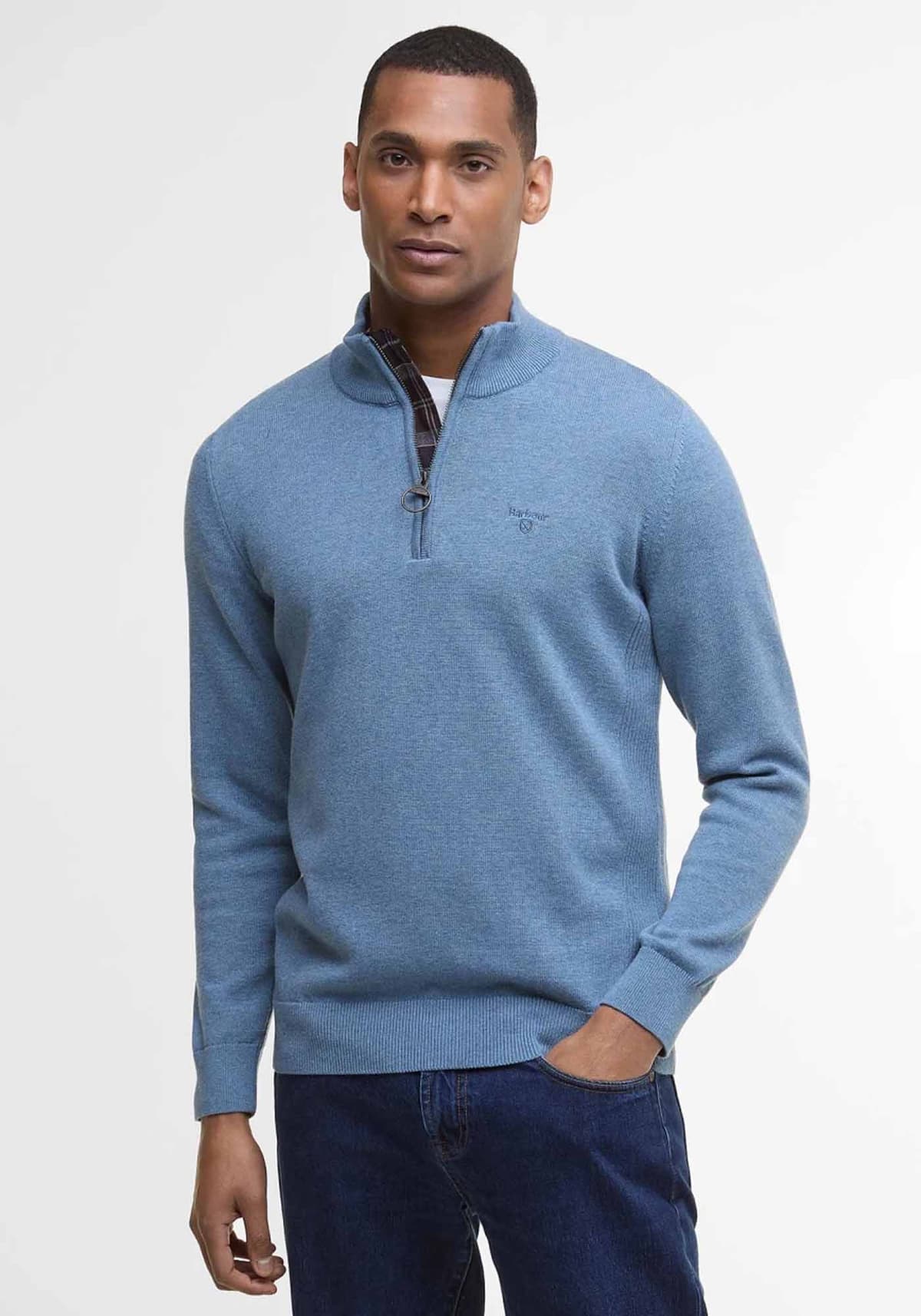 Barbour Pullover της σειράς Half Zip - MKN1074 BY43 Bluestone