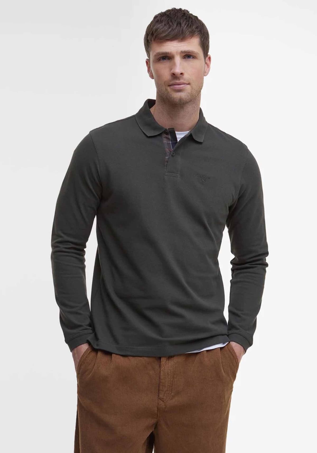 Men's Polo Shirts Barbour Green