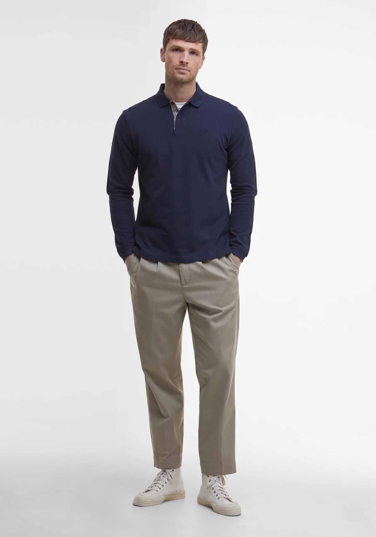 Men's Polo Shirts Barbour Blue