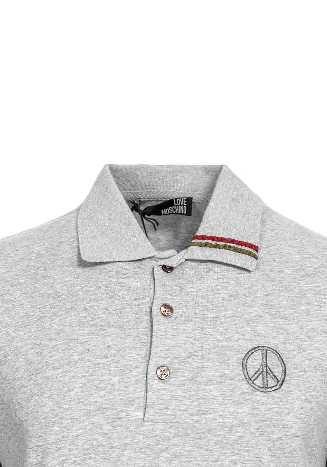 Ανδρική Polo μπλούζα σε κανονική γραμμή - Grey 588