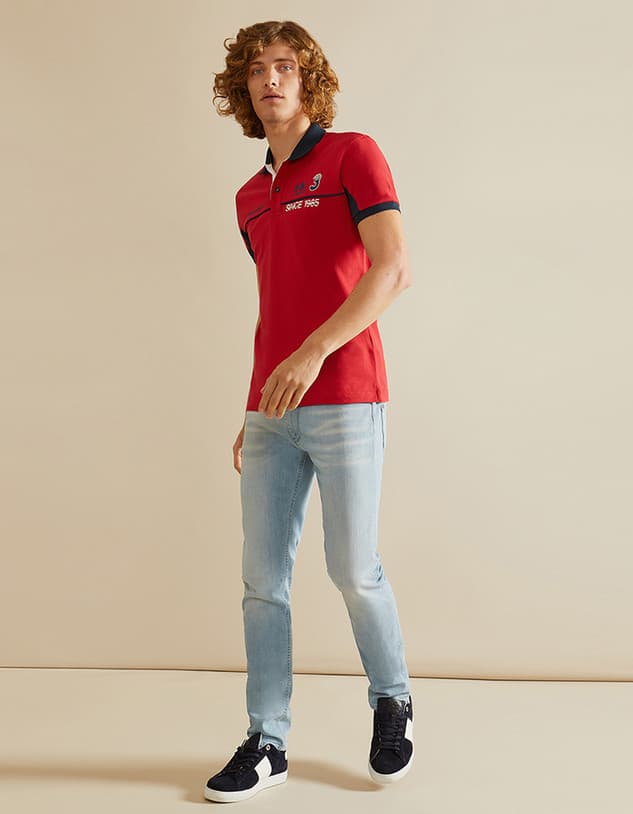 Men's Polo Shirts La Martina Red