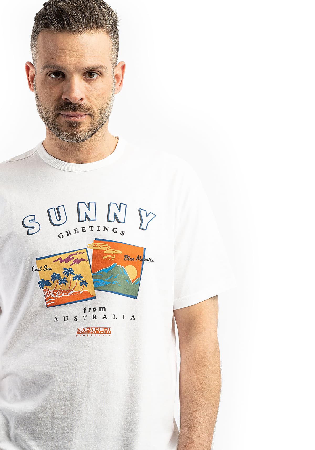 Men's T-Shirts Napapijri White