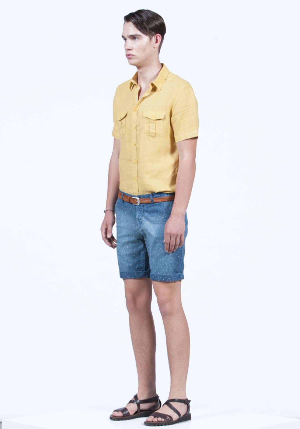 Men's Denim Shorts Hamaki-Ho Blue