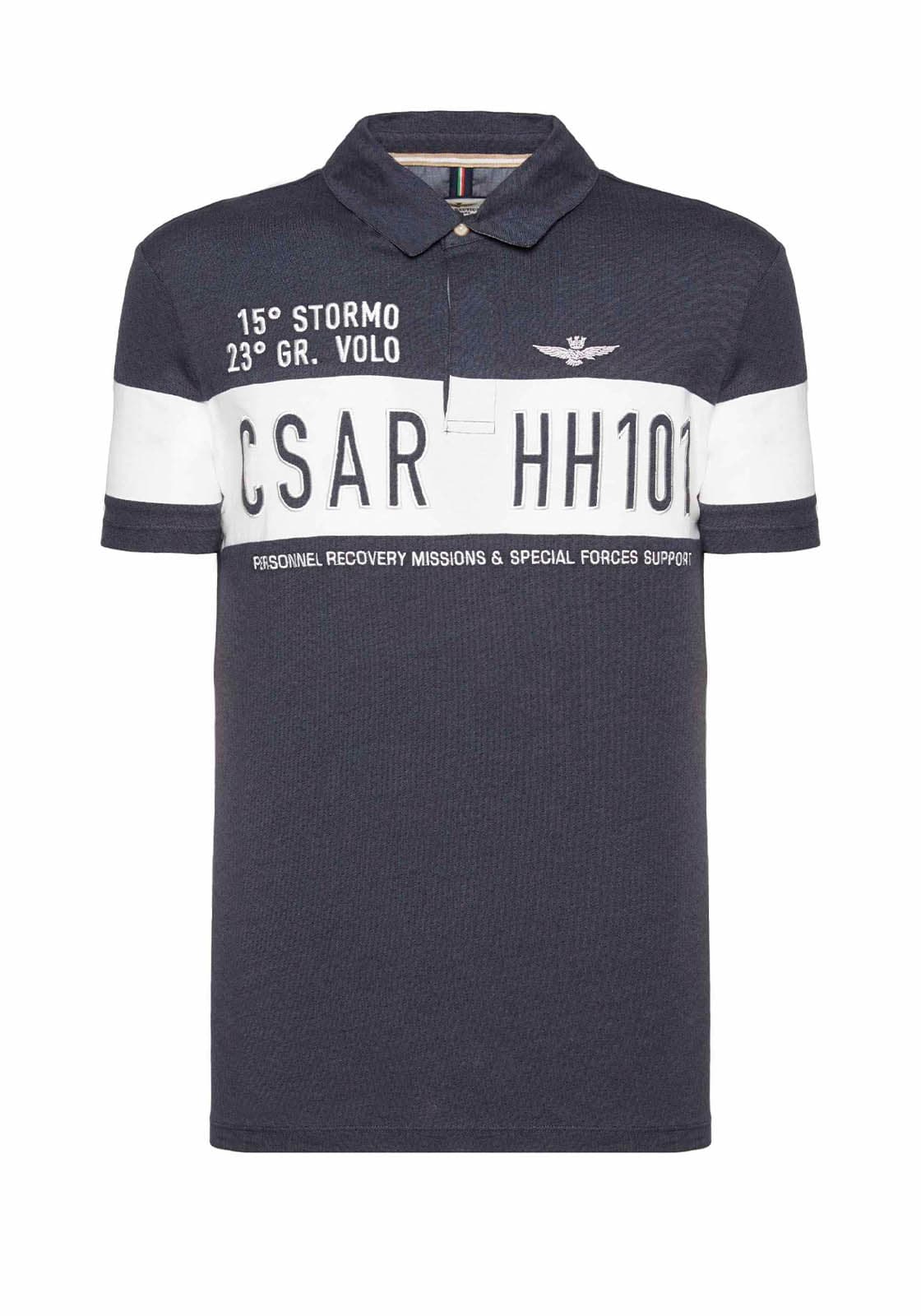 Men's Polo Shirts Aeronautica Militare Blue