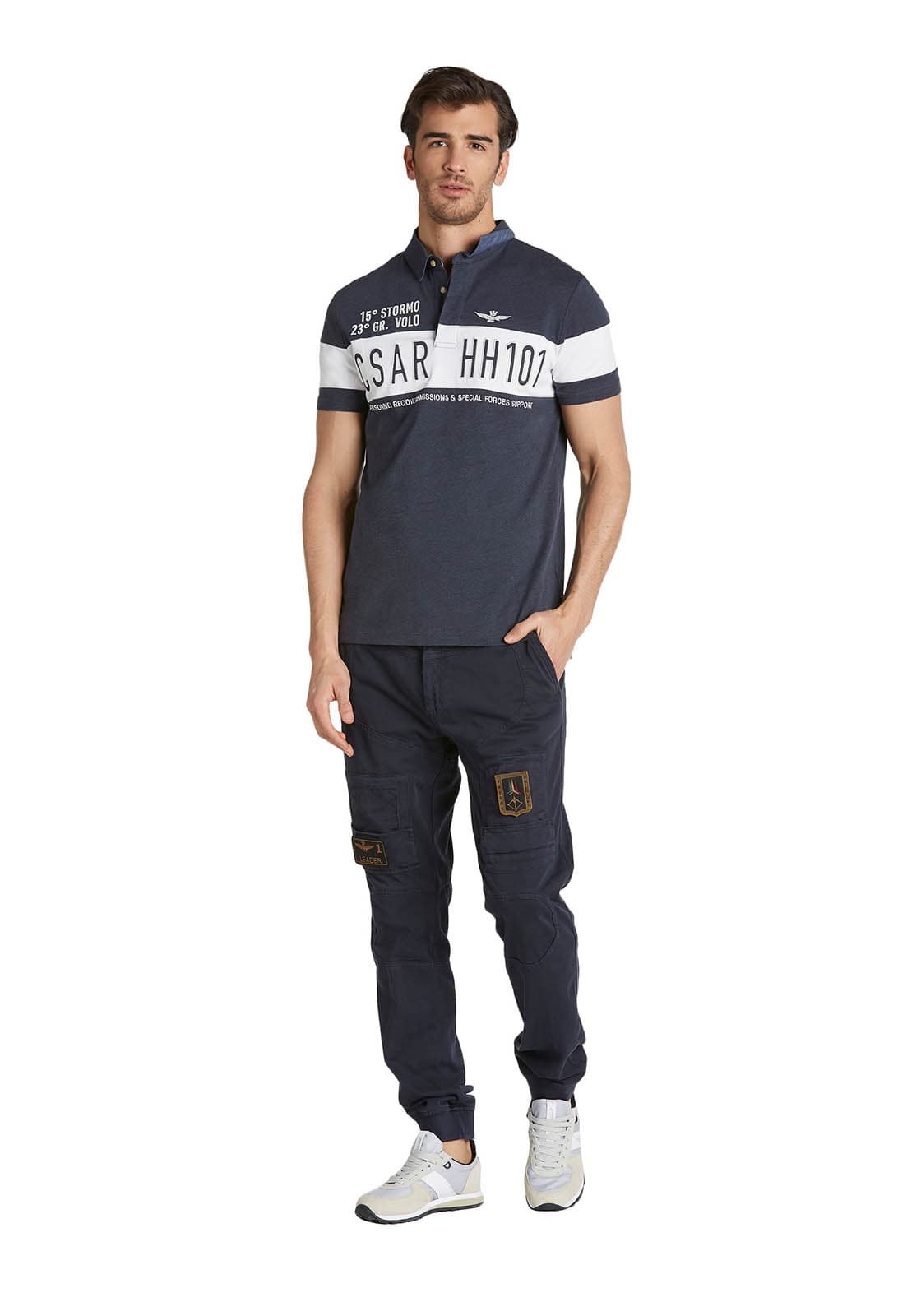 Men's Polo Shirts Aeronautica Militare Blue