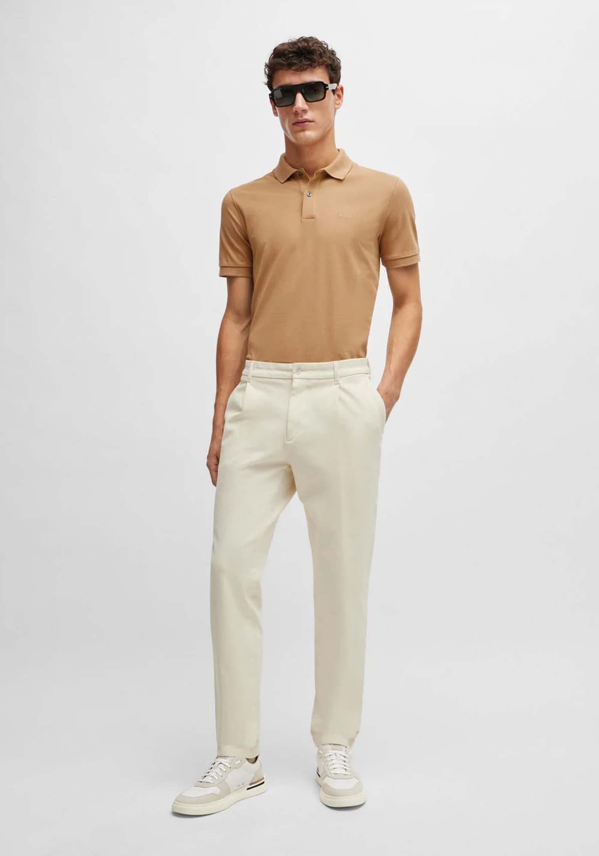 BOSS POLO PALLAS ΜΠΕΖ