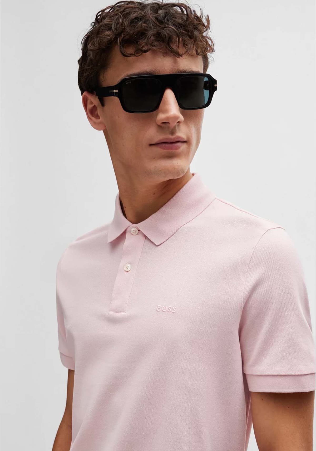 Men's Polo Shirts Boss Pink